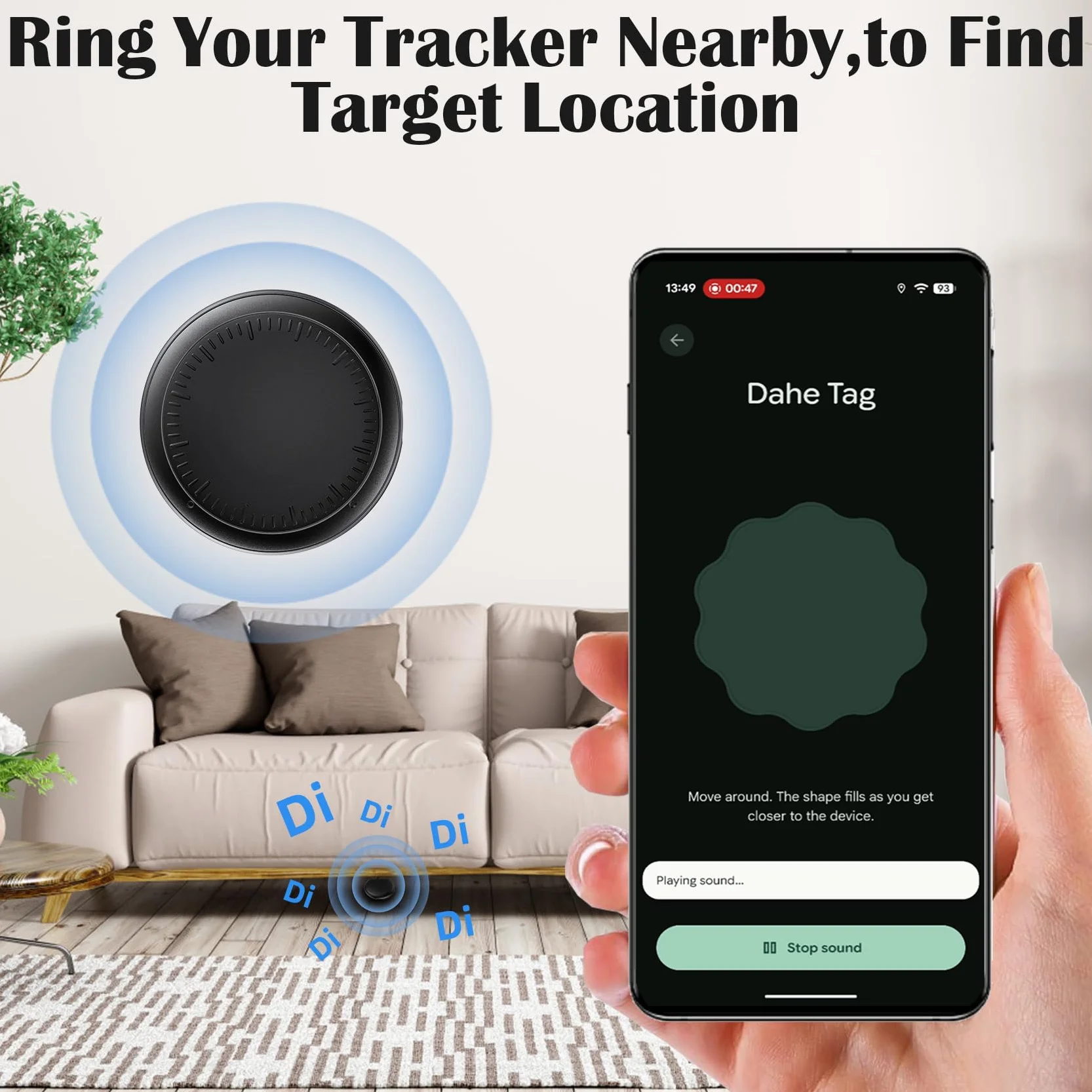 GPS Tracker für Auto, 2PCS GPS-Tracker für Fahrzeuge Echtzeit Air Tracker Android, Globale Abdeckung Magnetischer Auto Tracker Verstecktes Ortungsgerät Keine monatliche Gebühr Abonnement (Schwarz)