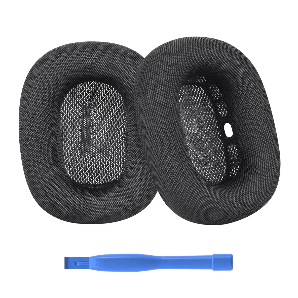 Ersatz Ohrpolster für AirPods Max Kopfhörer von MMOBIEL - Mesh Gewebe Kopfhörer Ohrpolster – Ersatzpolster – Grau