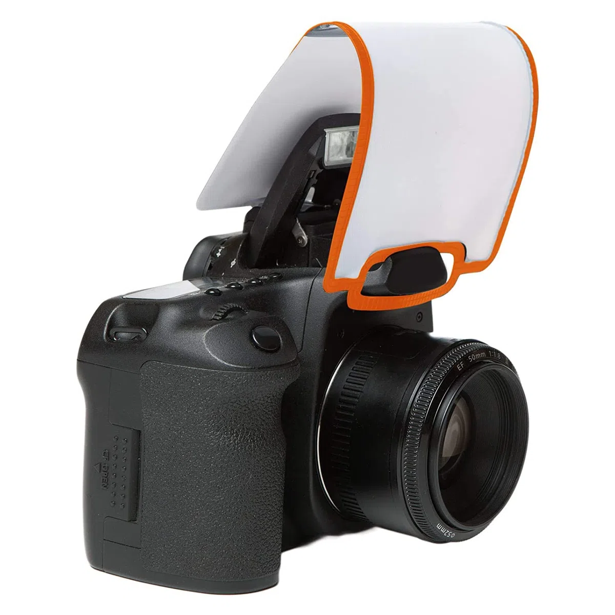 LumiQuest Soft Screen - Flash Diffuser & Light Softener, Universal Classic Design for Digital SLR Cameras, with UltraStrap, Neon Orange