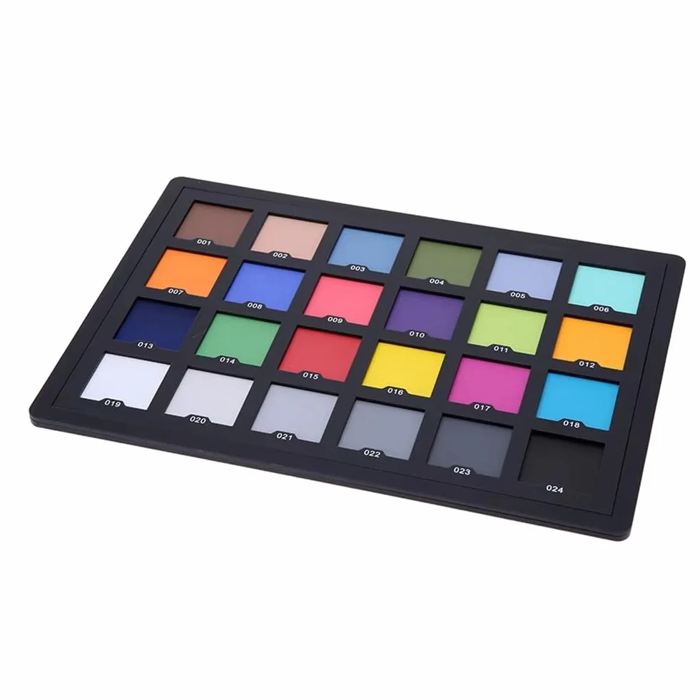 24 Color Card Test Fotografie Palette Farbkarte zum Ausgleichen der Farben im Foto Board