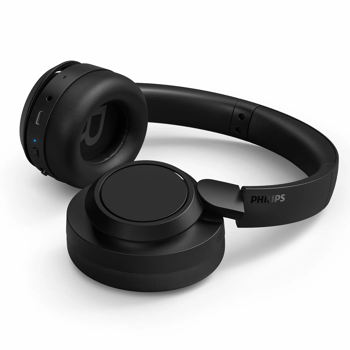 Philips TAH6509BK/00 Noise Cancelling Over-Ear Wireless Bluetooth Kopfhörer - Hervorragende Gesprächsqualität, kompatibel mit Sprachassistenten und bis zu 45 Stunden Musikwiedergabezeit - Schwarz