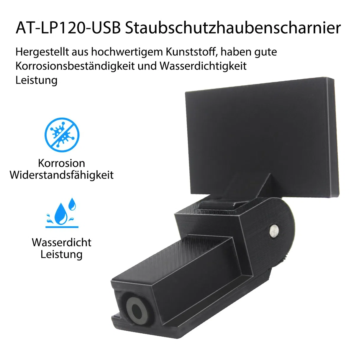 2Pcs Staubabdeckung Scharnier Plattenspieler Teile Kompatibel mit PS-LX310BT/AT-LP60xBK/AT-LP60XBT/AT-LP120xBTUSB Modelle von Plattenspielern