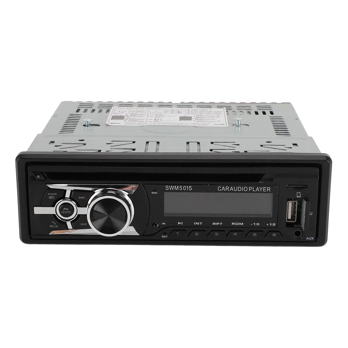 Bluetooth-CD-Autoradio mit USB-Anschluss, UKW-Radio, MP3-Player, Unterstützt CD-DVD-AUX-TF-Eingang, Single-Din-Autoradio, mit Fernbedienung