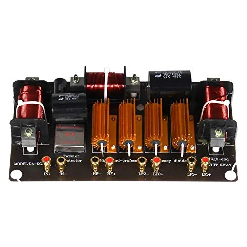 1500 W High Speaker Crossover 3 Wege High-Low 8 Ohm Frequenzteiler für Lautsprecher, Frequenzweiche 1600/2800 Hz