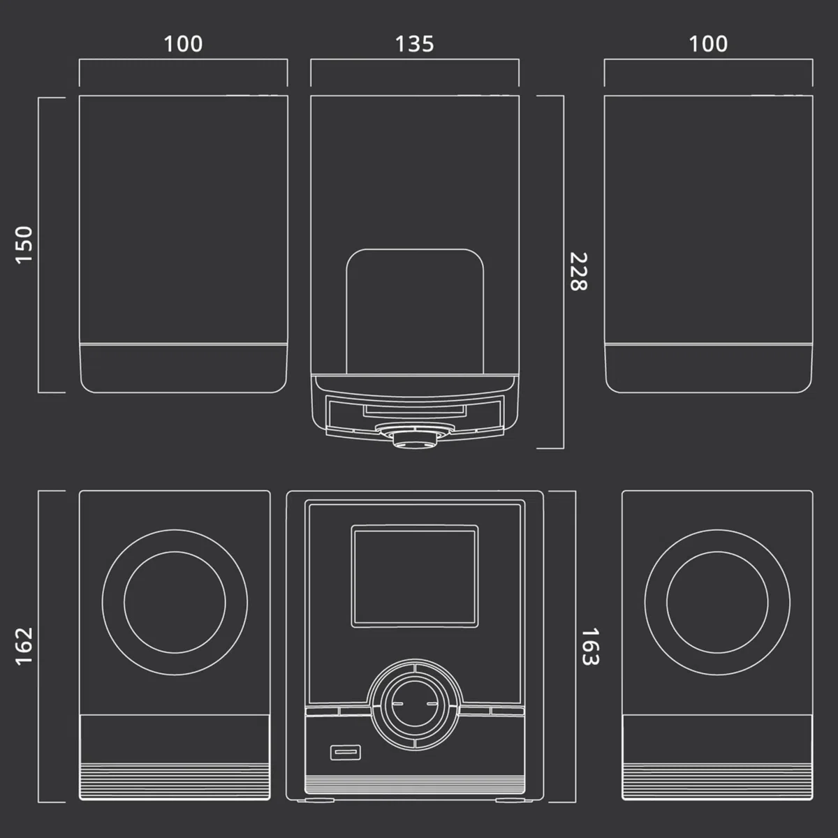 MUSE Stereoanlage, Kompaktanlage mit CD-Player & DAB Radio, Mini Stereoanlage mit 2 Lautsprecher, Musikanlage mit FM/DAB+ Digital-Radio, Bluetooth & AUX, MP3 & Spotify, Musik-Anlage Kompakt