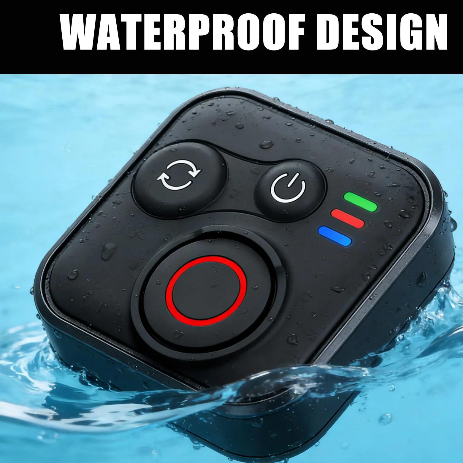 Wireless Bluetooth Fernbedienung für Insta360 X5/X4/X3/Ace Pro 2/Ace Pro/GO3S/GO3/Hero 13/12/11/IOS/Android Smartphone Kameras Zubehör mit Handschlaufe, 50m Reichweite BT5.1 Type-C