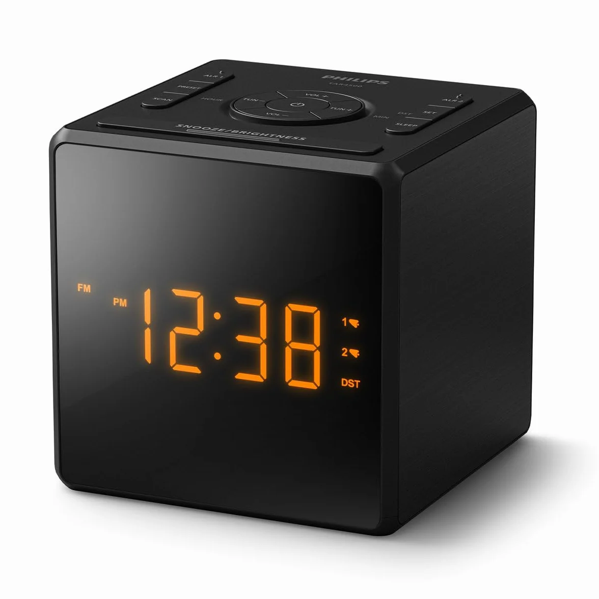 Philips TAR4500 Dual-Alarm FM Radiowecker mit USB-C-Ladeanschluss