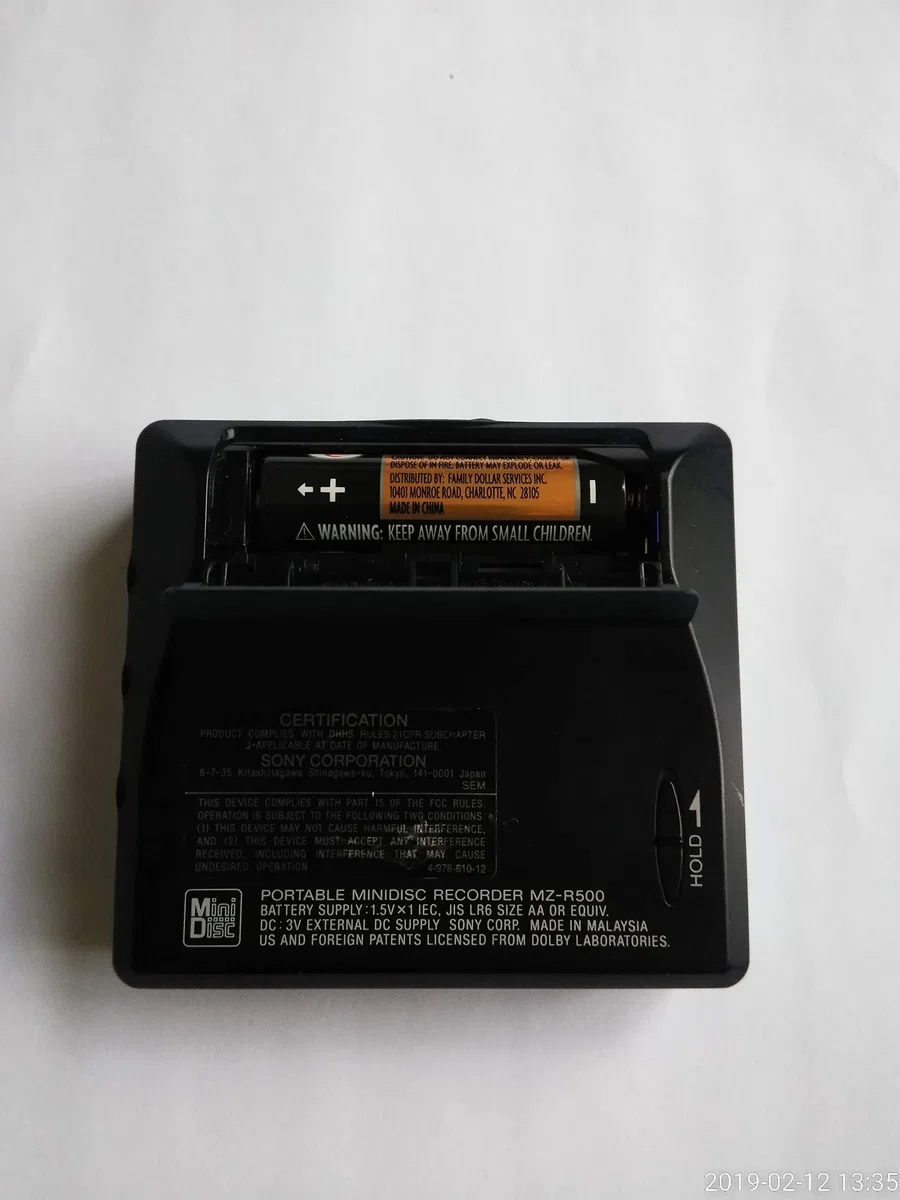 Sony MZ-R500/L tragbarer MiniDisc-Rekorder blau