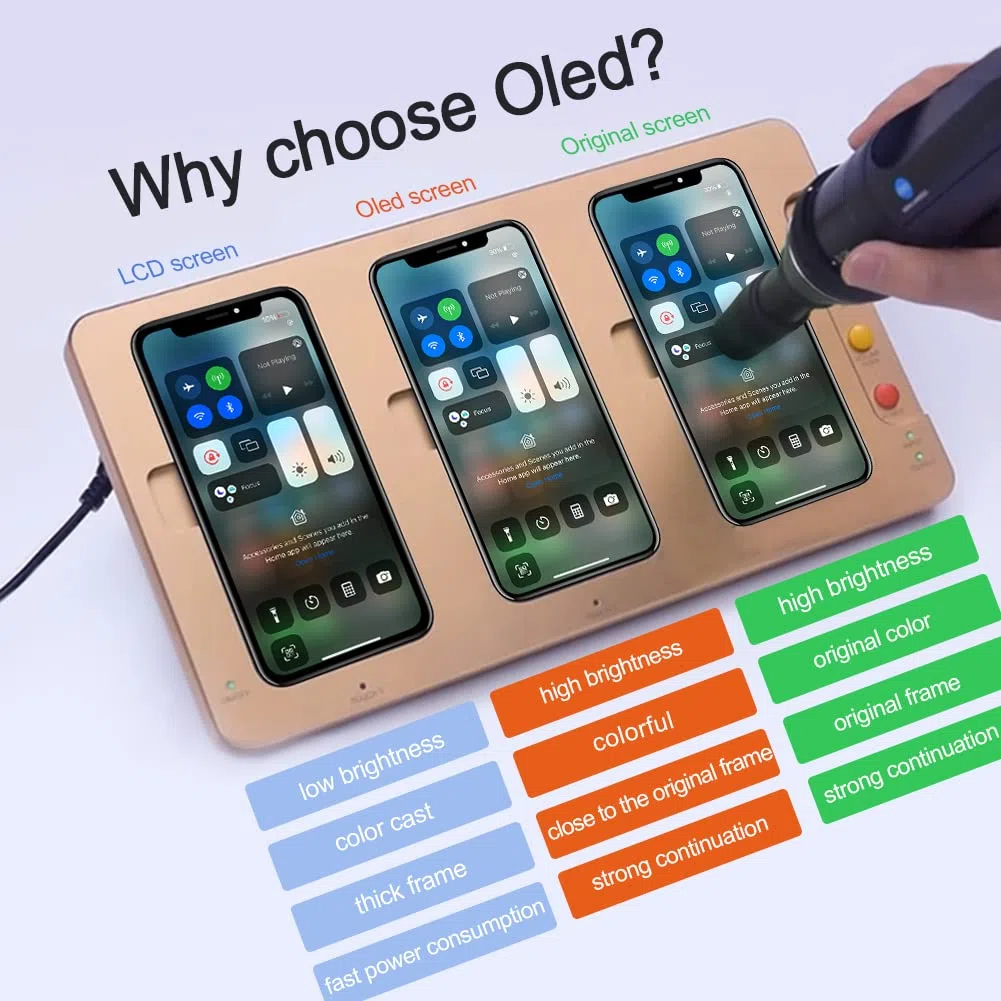 EFAITHFIX für iPhone XS Display OLED Ersatz Bildschirm 5,8" Full HD 3D Touchscreen Digitalisierer mit Reparaturset, Wasserfester Klebstoff und Gehärtetes Glas Für Modelle A1865/A1901/A1902