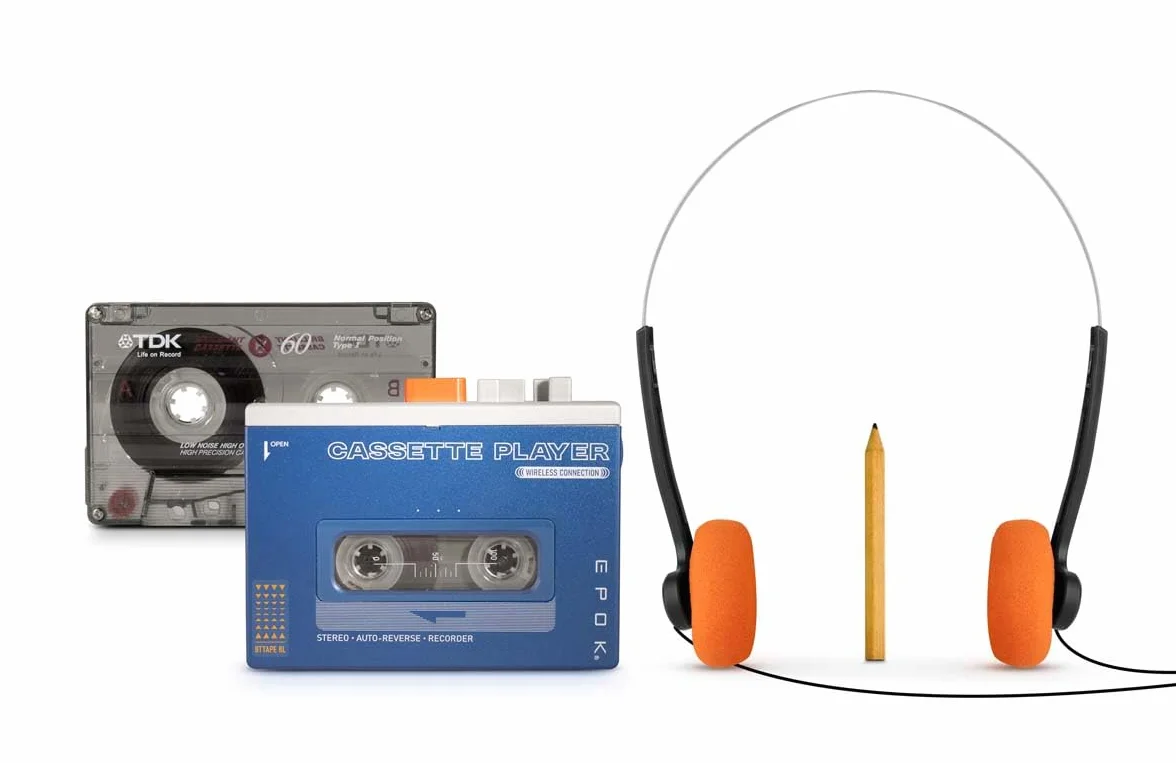 Lettore di cassette - BIGBEN - Bluetooth - REWIND+ - Blu