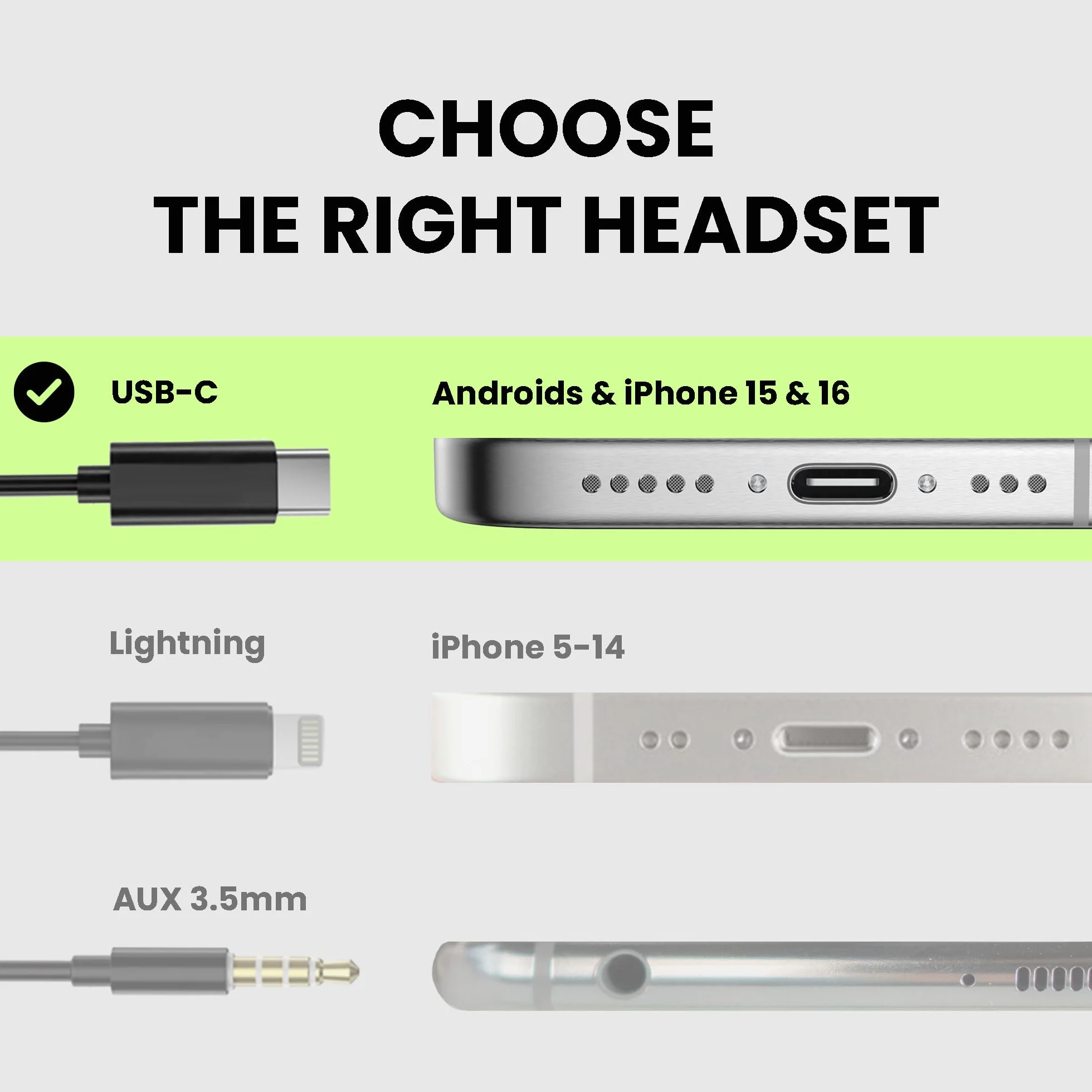 Avantree Resolve (Klein-Mittel) – USB C Kabelgebundene Open-Ear Kopfhörer mit Mikrofon & Über-Ohr-Haken, für Frauen, Kinder & Junge Männer, ideal für Büro, Outdoor & Zuhause