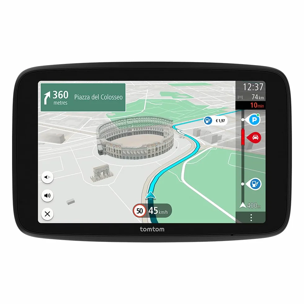 TomTom Navigationsgerät GO Superior (7 Zoll, Stauvermeidung Dank TomTom Traffic, Karten-Updates Welt, schnelle Updates via WiFi, Verfügbarkeit von Parkplätzen, Kraftstoffpreise)