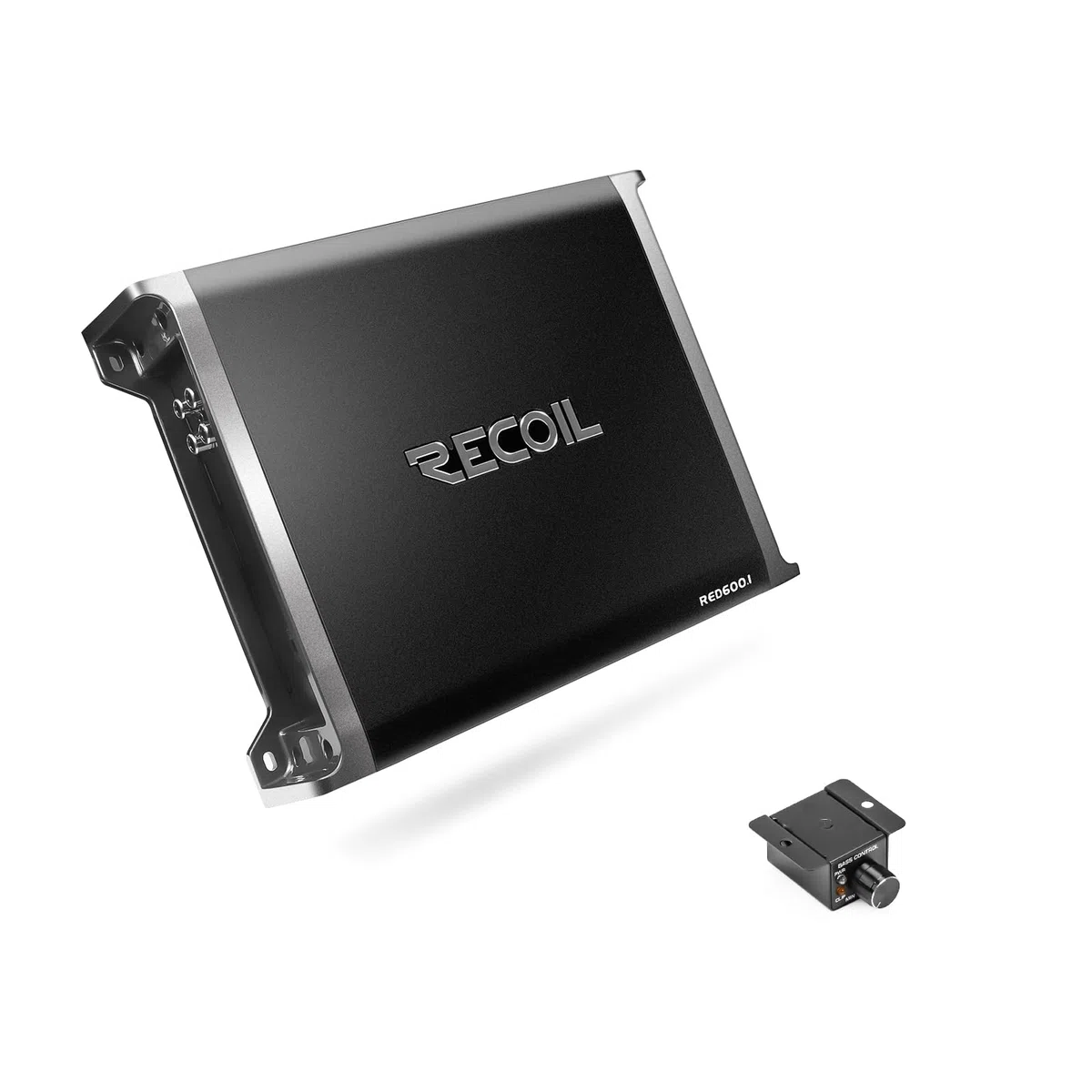 RECOIL RED600-1 1-Kanal Auto-Verstärker (Monoblock) für Subwoofer – 1320 Watt Class D, 1 Ohm stabil – mit Bass-Fernbedienung