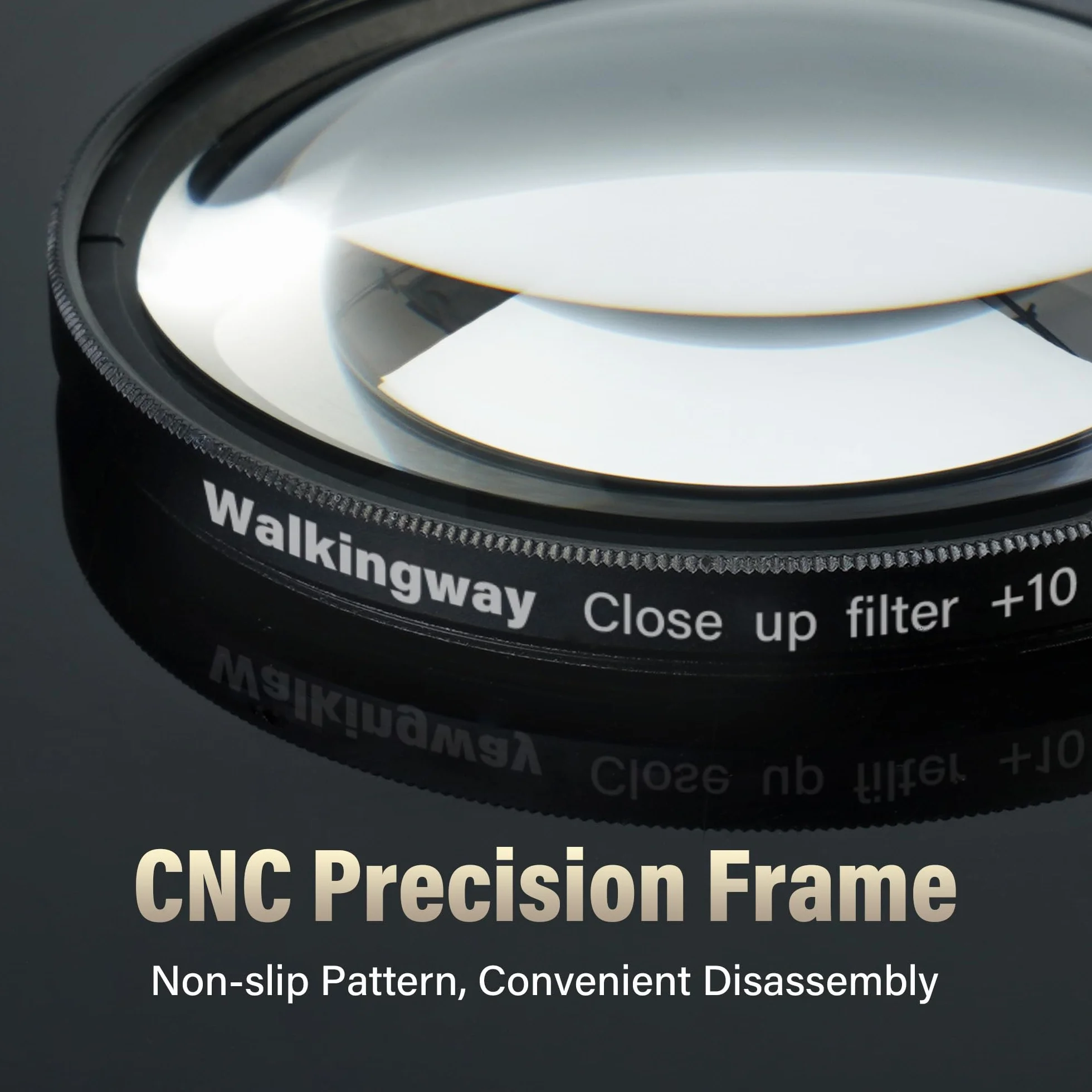 Walking Way Close-Up Makrofilter +8 – Detailfilter für Extreme Nahaufnahmen, HD-Glas, 82mm Schraubfilter – für Technik, Miniaturen & Feinheiten