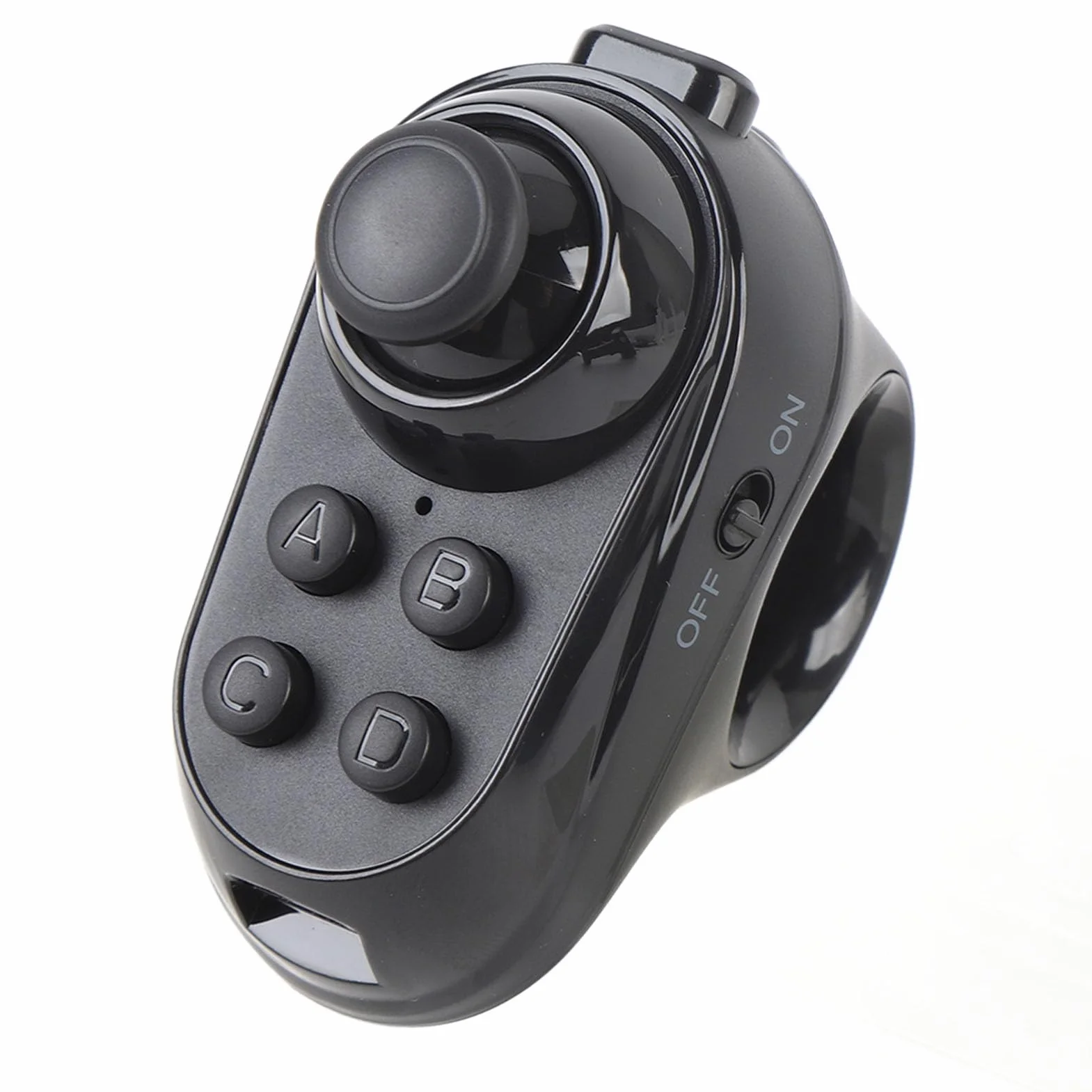 PUSOKEI VR Fernbedienung Bluetooth Gamepad, kabellose VR Gamepad Steuerung VR Video, Spiele, Selfies, Flip E Book/PPT/Nook Seite, Maus, Toneinstellung, für Tablet, Laptop, Smartphone