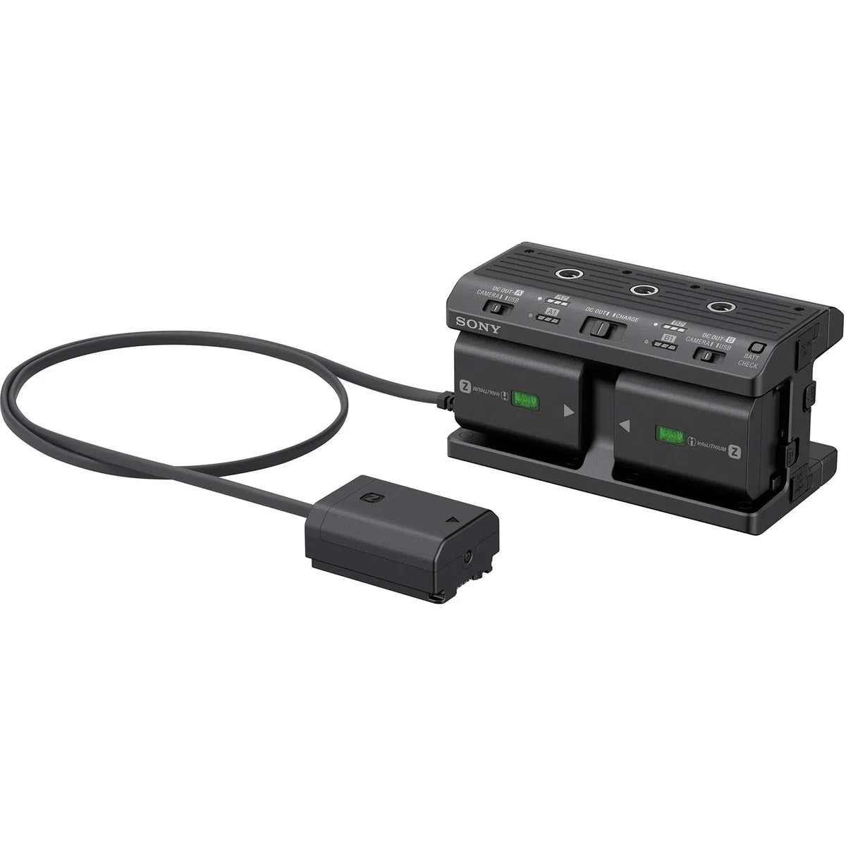 Sony NPA-MQZ1K (Vierfachladegerät für Akkus Z und W-Serie, inkl. 2 Z-Akkus NP-FZ100) passend für Alpha Kameras