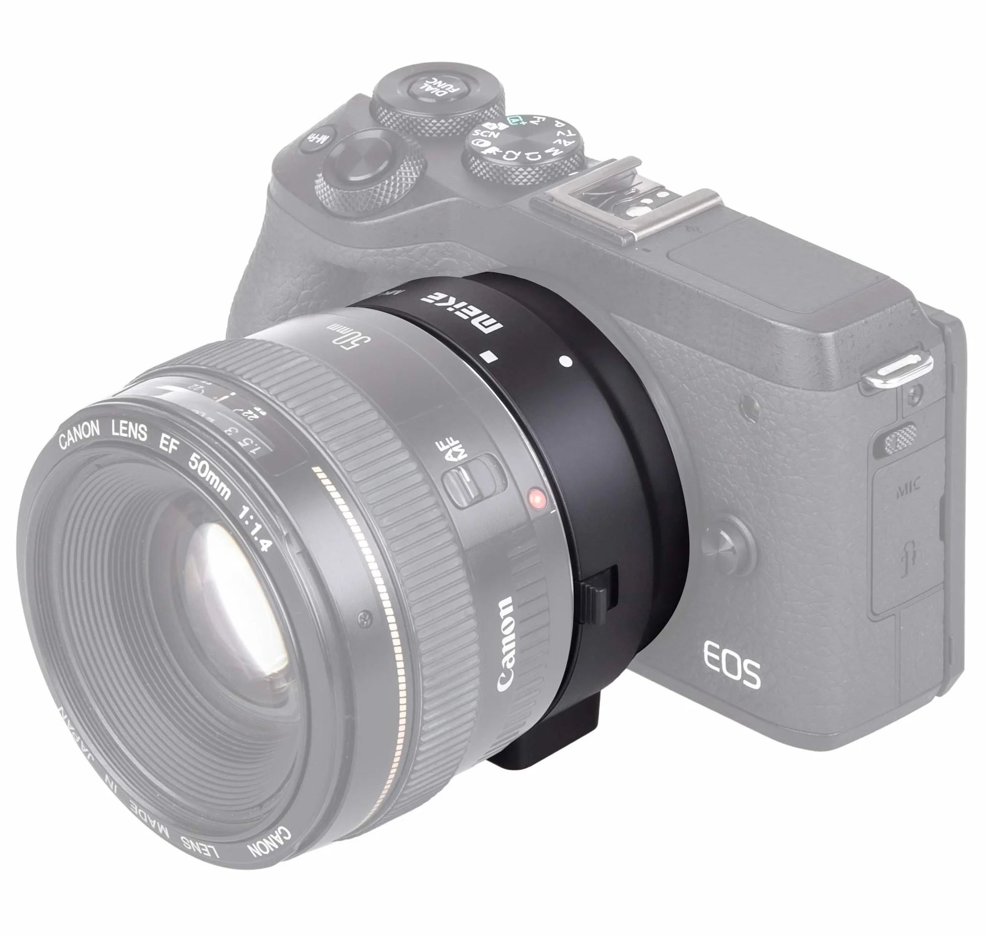 AF Autofokus Adapter Kompatibel mit Canon EF/EF-S Objektiv und EOS M Kamera MK-C-AF4