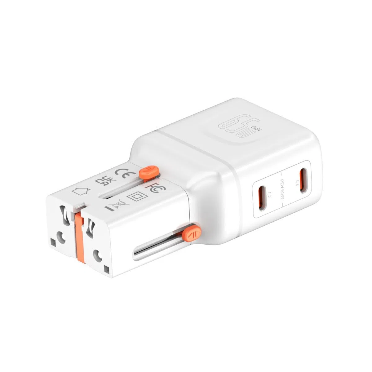 4smarts Weltreiseadapter Nomad Pocket 65W, weiß
