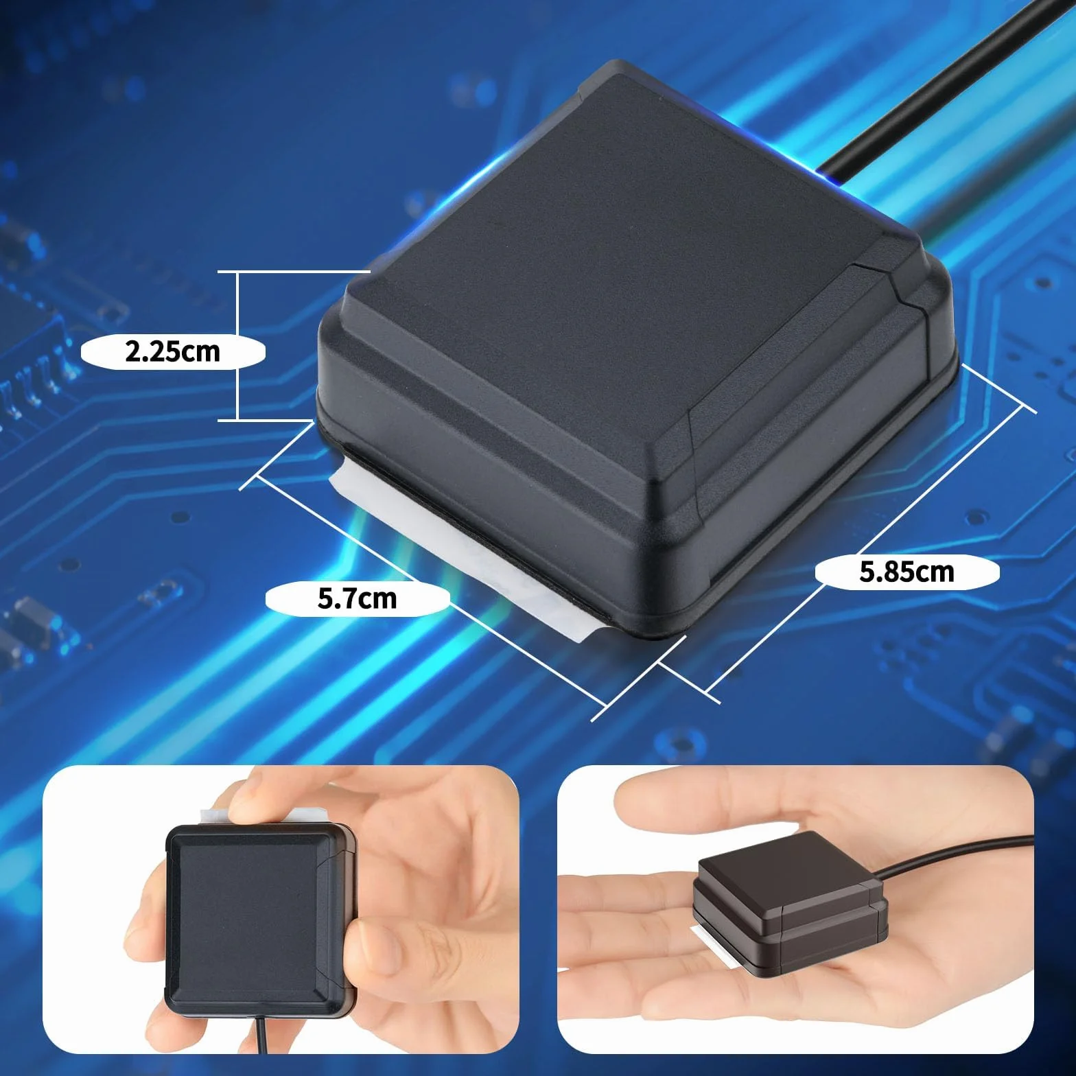 Bingfu Quad-System GNSS Antenne für GPS BeiDou GLONASS Galileo Signalempfang, 28dB High Gain, Wasserdicht, SMA Anschluss, 3-12V Weitspannungsbetrieb für Fahrzeug, Drohne, Marine und IoT-Tracking