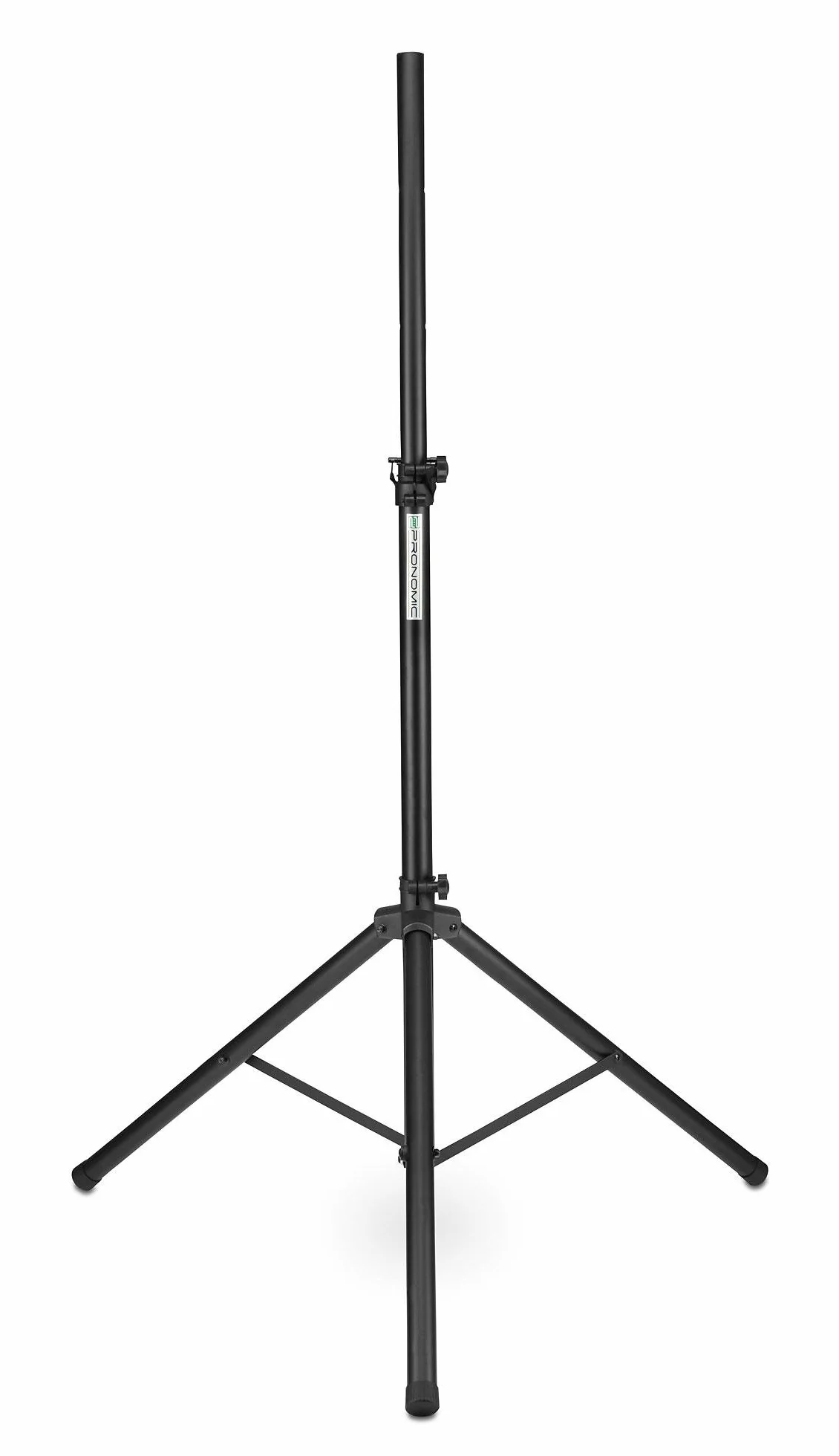 Pronomic SPS-1S Boxenstativ Stahl - Boxenständer mit Stabiler extra breiter Dreibein-Konstruktion - Höhe 120-193 cm - Stativ auch als Dartstativ oder Fotostativ verwendbar