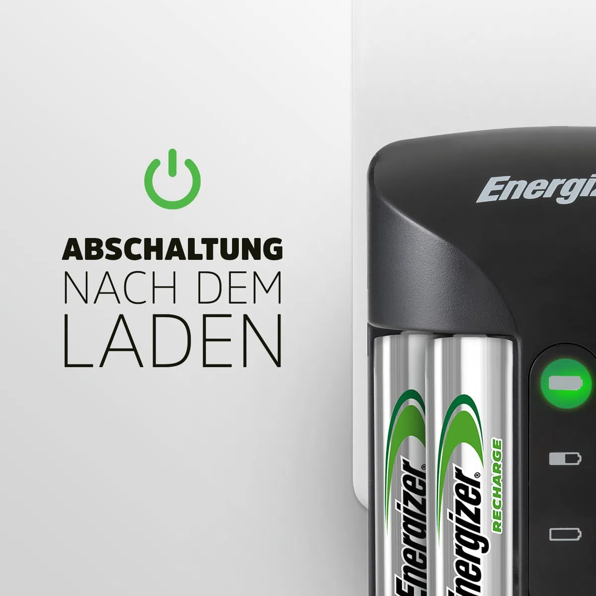 Energizer Recharge Pro - Batterieladegerät für Wiederaufladbare Akku AA und AAA NiMH - 4 AA 2000 mAh Batterien inbegriffen - 4 Stunden Ladezeit - automatische Abschaltung und der Überladungsschutz