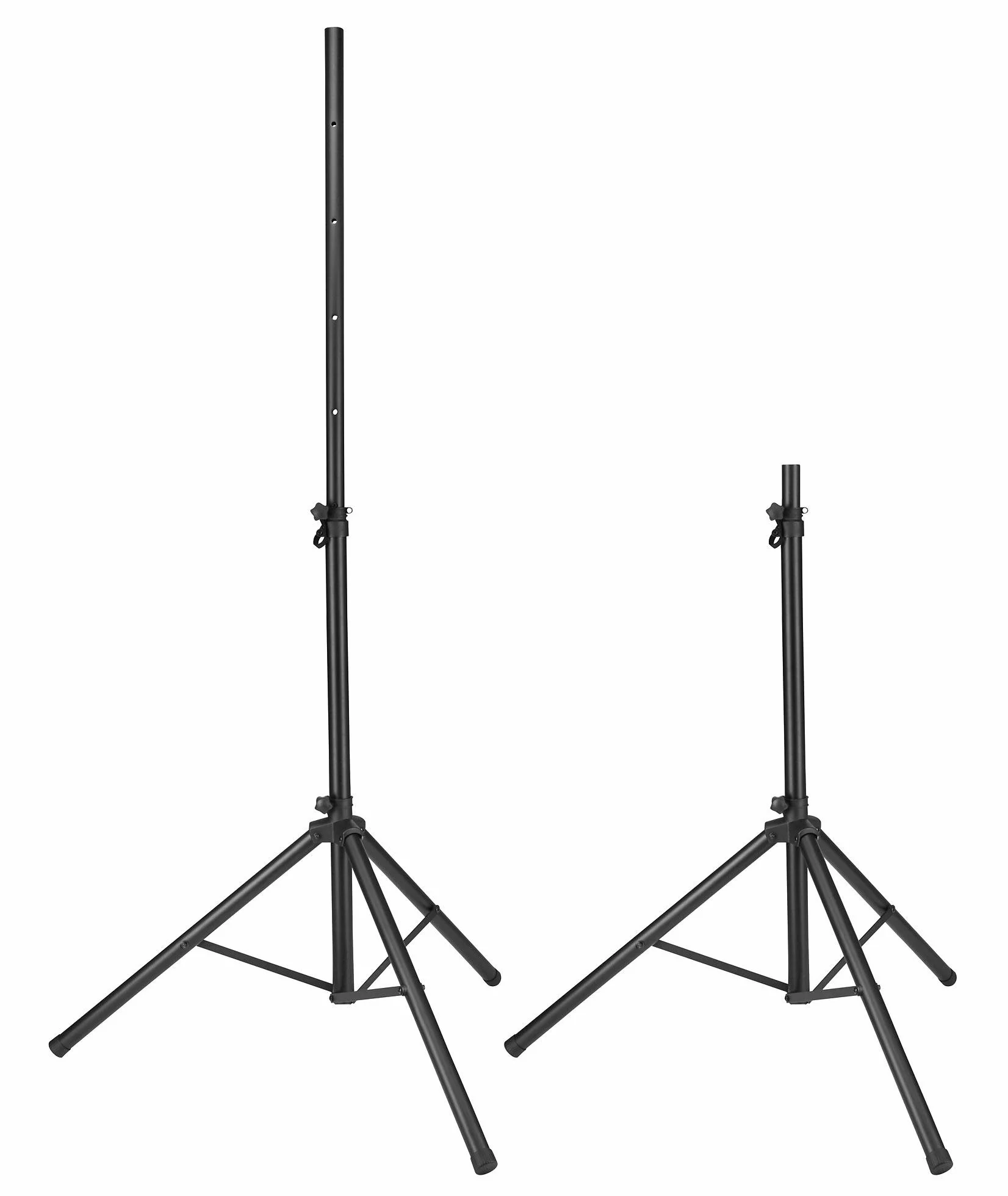Pronomic SPS-1S Boxenstativ Stahl - Boxenständer mit Stabiler extra breiter Dreibein-Konstruktion - Höhe 120-193 cm - Stativ auch als Dartstativ oder Fotostativ verwendbar