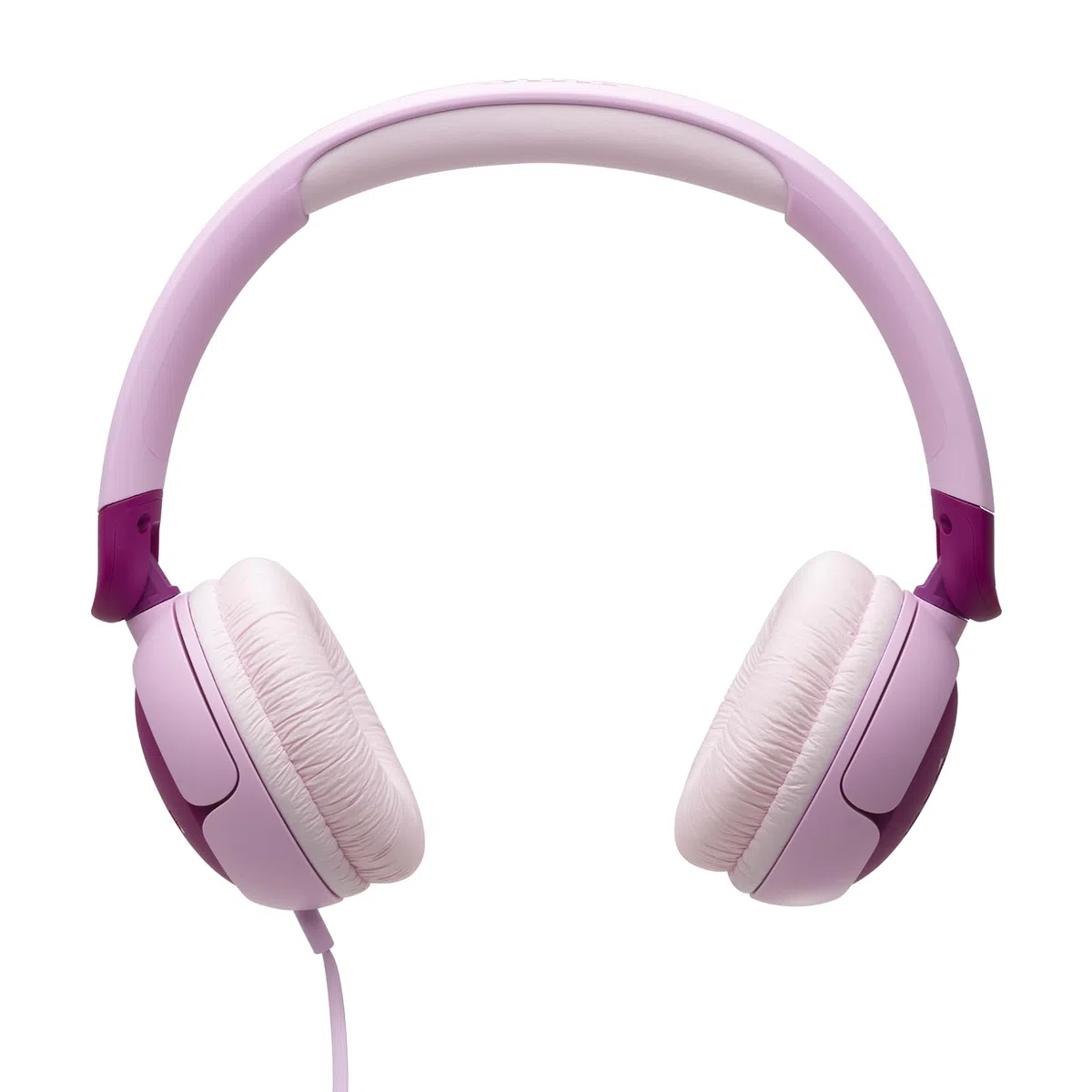 JBL Junior 320, On-Ear-Kopfhörer mit Kabel und eingebautem Mikrofon für Kinder, JBL Safe Sound, niedriger Lautstärke, 12 mm Soft Pad und Sticker-Set, tragbares Design, Lila