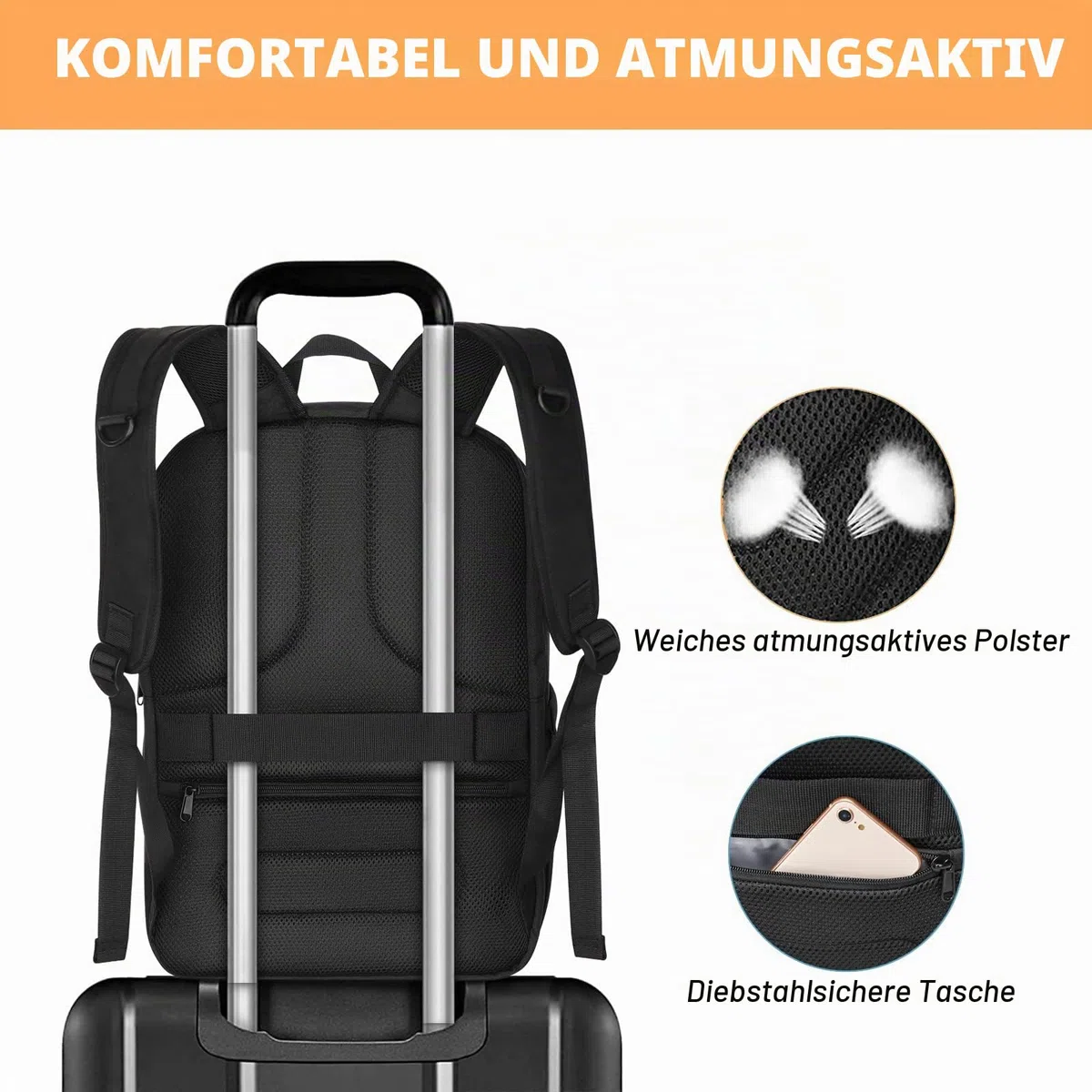 MOSISO Kamerarucksack Wasserdicht, Fotorucksack Groß mit 15,6 Zoll Laptophülle, Kamera Rucksack mit Stativhalter, Camera Backpack, kamerarucksäcke für Drohnen, Spiegelreflexkameras, Schwarz