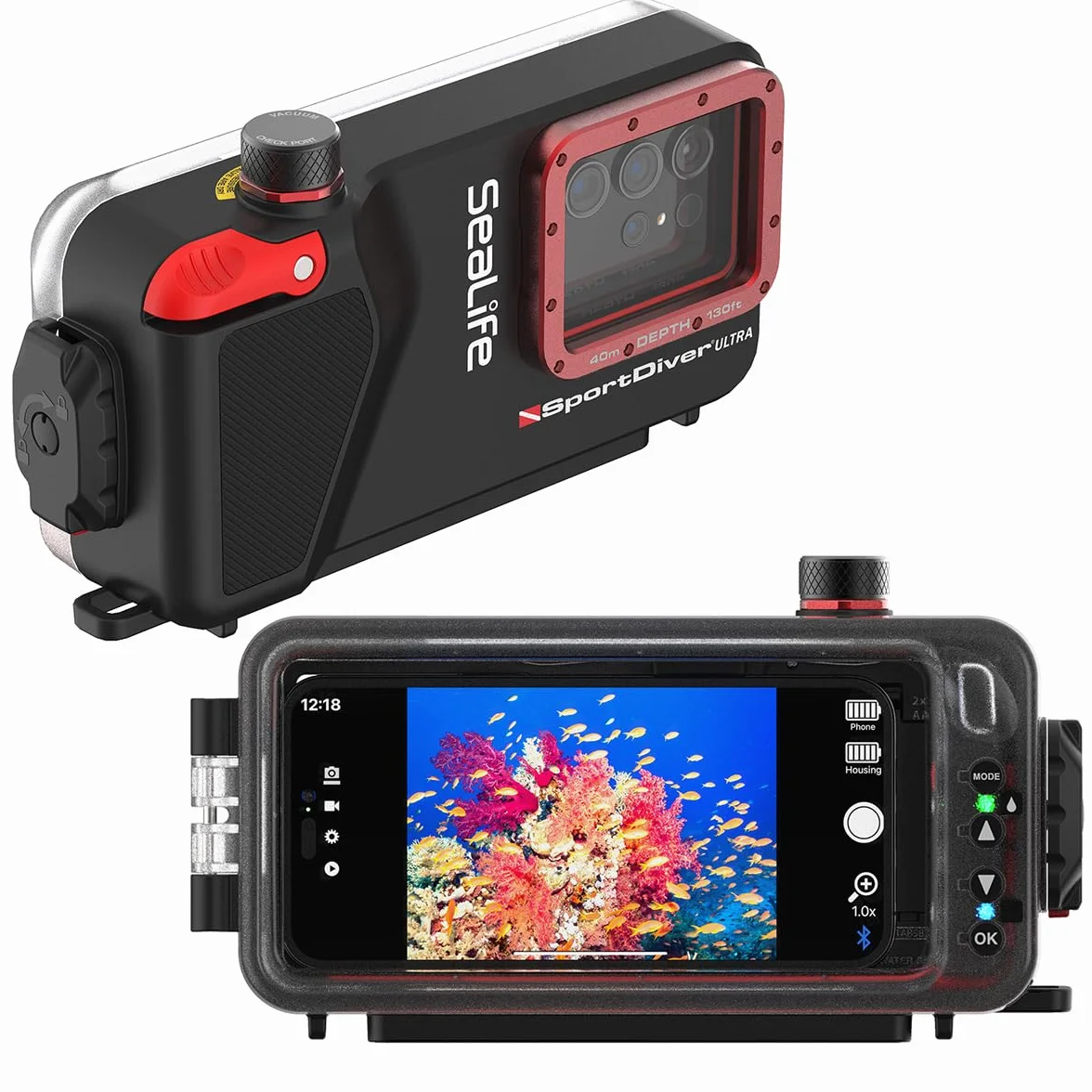 SeaLife SportDiver Ultra Unterwasser Tauchgehäuse für Smartphones Video Foto
