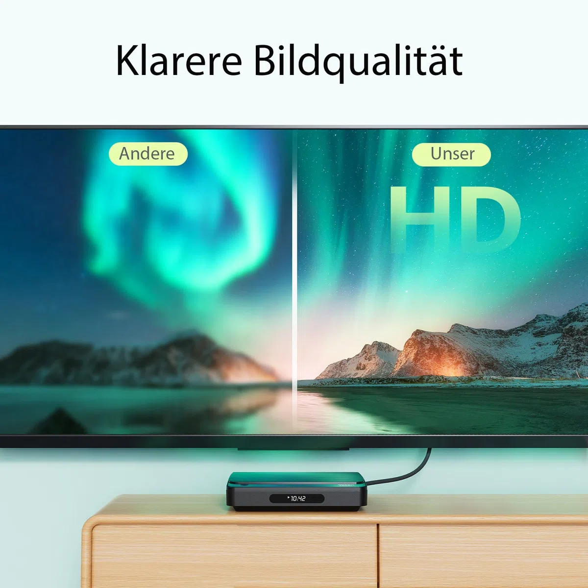 Mini DVD Player für TV mit HDMI-Kabel – HD Upscaling, regionsfrei, Speicherfunktion, HDMI-Sync, kompatibel mit verschiedenen Disc-Formaten (kein Blu-Ray)