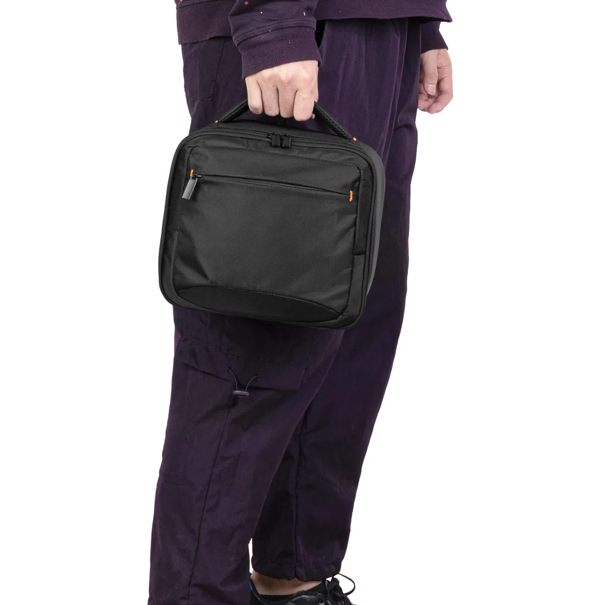 CURMIO Beamer Tasche, Tragetasche für Mini Projektor, Projektortasche Kompatibel mit DR.J und QKK und Andere Kleine Beamer und Zubehör (OHNE ZUBEHÖR ENTHALTEN), Schwarz
