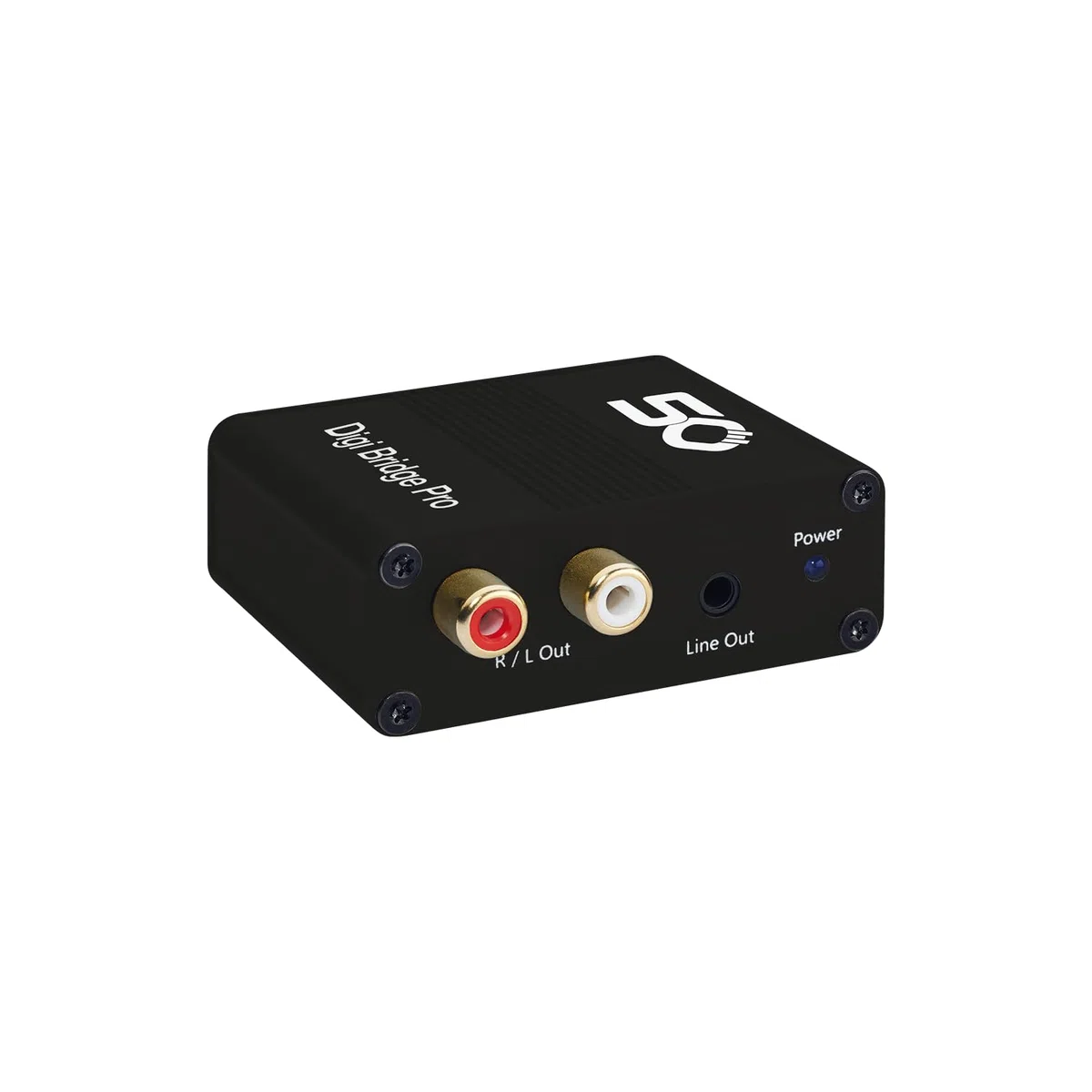OEHLBACH Digi Bridge Pro - Digital/Analog Audiowandler - Koaxial/Optisch, R-L/Klinke - Cirrus Logic Chip CS8416, Schwarz