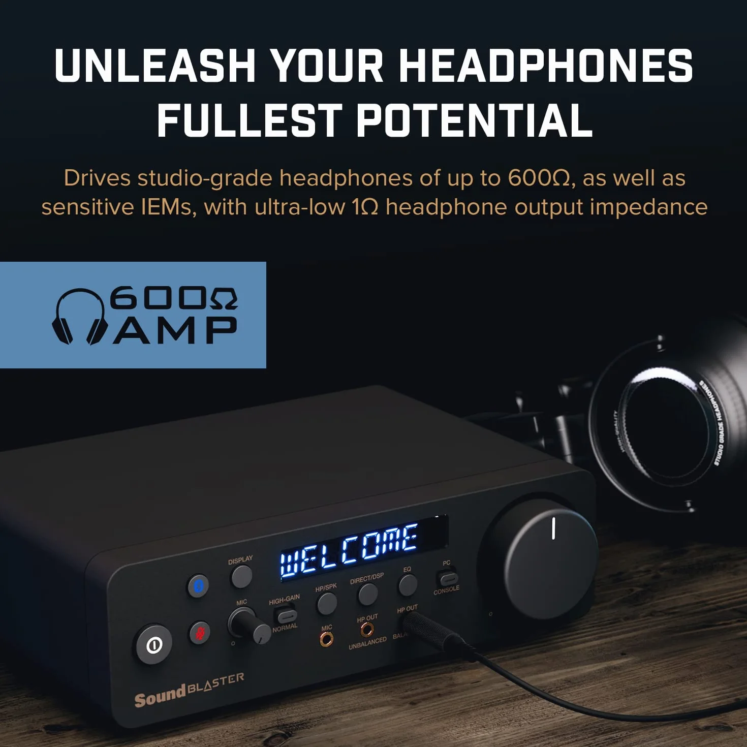 CREATIVE Sound Blaster X5 Externe hochauflösende Dual-DAC-USB-Soundkarte mit symmetrischem Xamp-Kopfhörer-Bi-Verstärker für Musikliebhaber