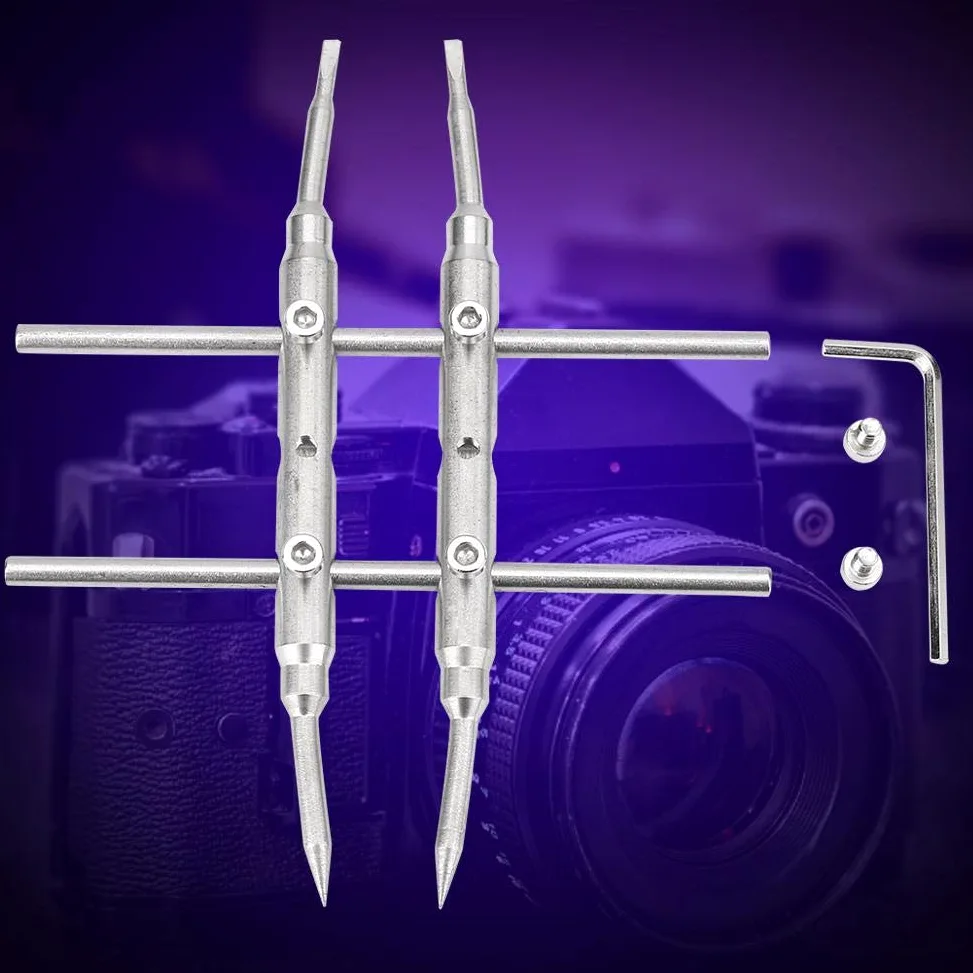 DEWIN Objektivschlüssel, Edelstahl Lens Spanner Camera Professionelle Werkzeuge zur Reparatur von Schraubenschlüsseln für DSLR Kameraobjektive