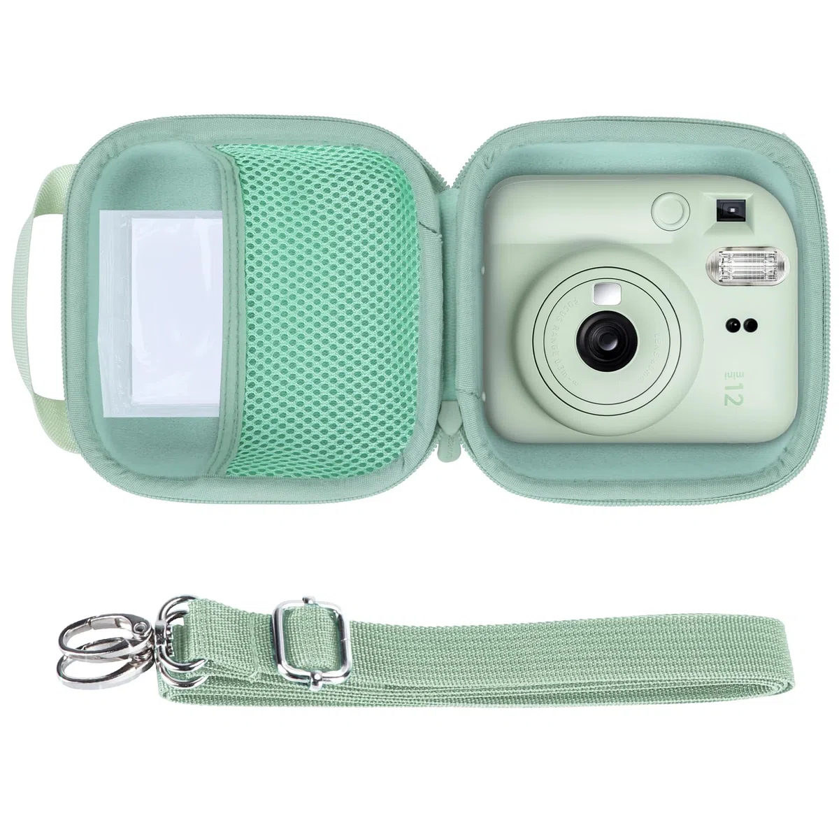Lebakort Hart Schutz Hülle Etui Tasche für Fujifilm Instax Mini 13 Sofortbildkamera/INSTAX Mini 12 Sofortbildkamera/INSTAX Mini 11 Sofortbildkamera (Mint-Green)