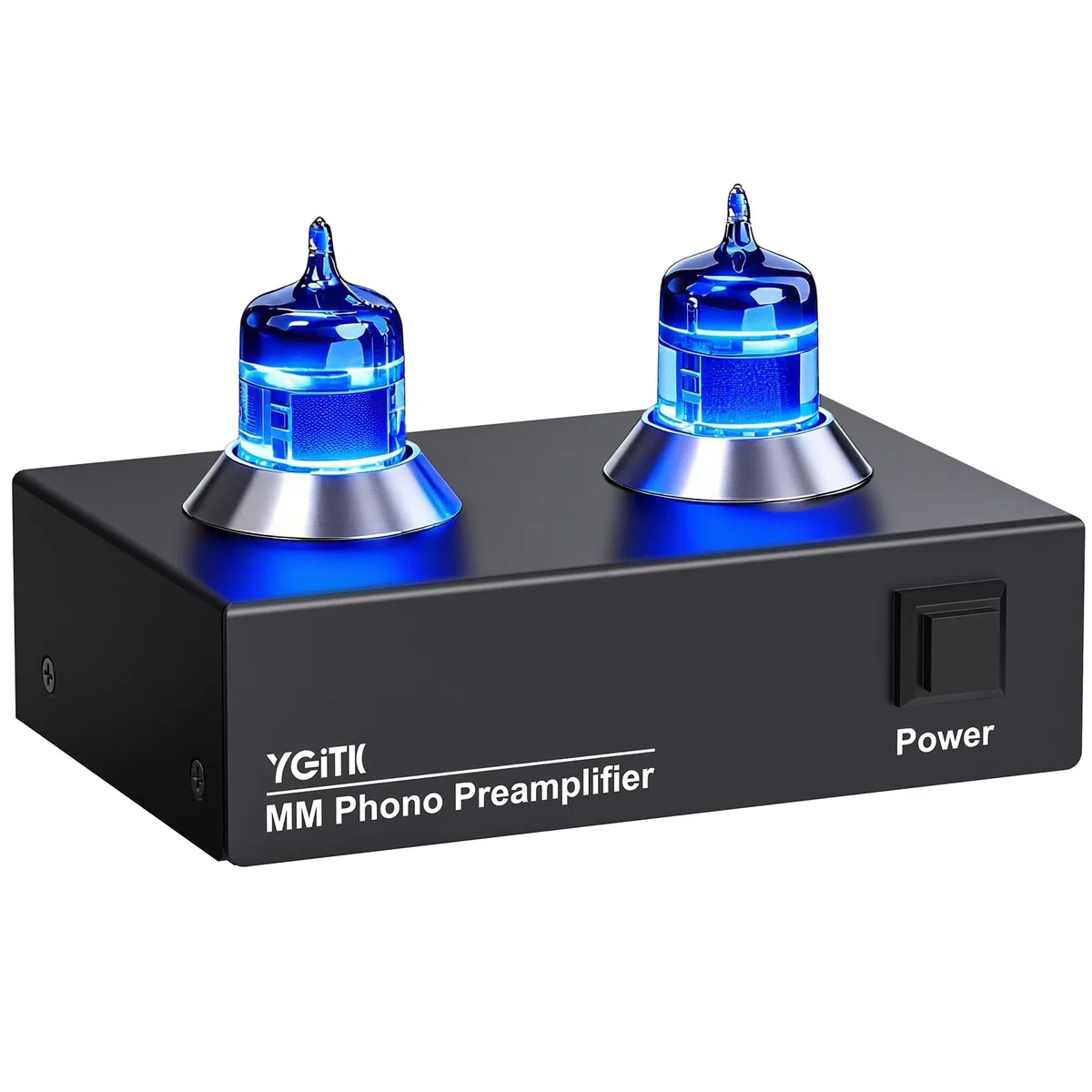 Röhren-Phono-Vorverstärker MM Plattenspieler-Vorverstärker 6J2 Vakuum Hi-Fi Kopfhörerverstärker für Heimkino/Plattenspieler/Stereo-Verstärker/Aktiver Lautsprecher