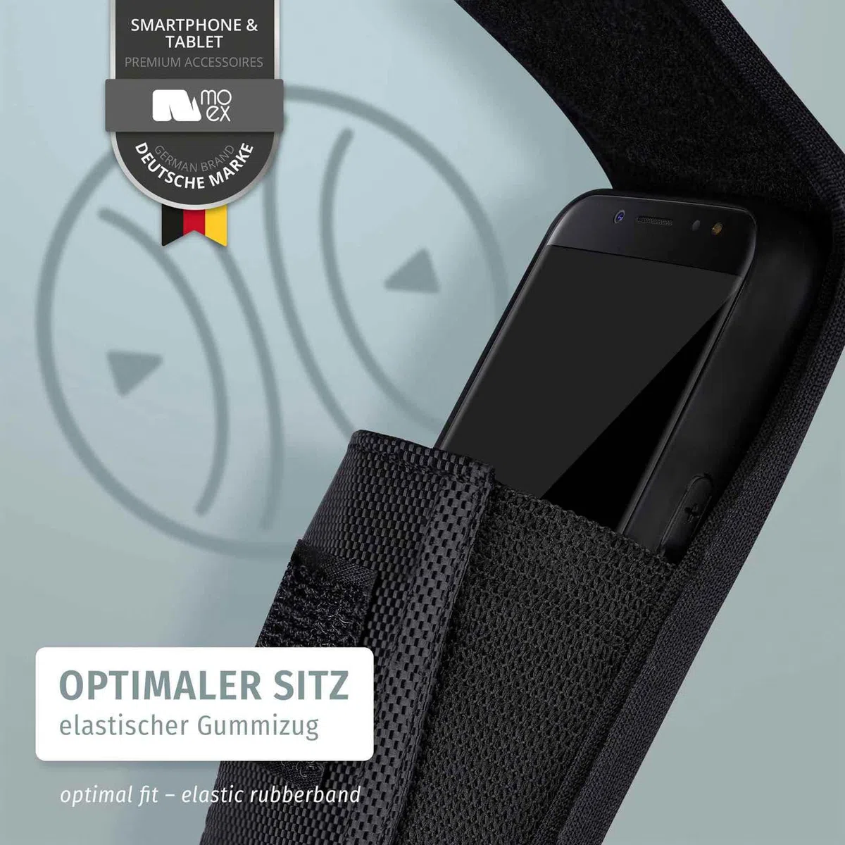 moex Handy Gürteltasche für iPhone 17 Pro Max Hülle mit Gürtelschlaufe, Outdoor Handyhülle Gürtel Handytasche, robuste 360 Grad Schutzhülle mit Karabiner, Agility Case, Schwarz