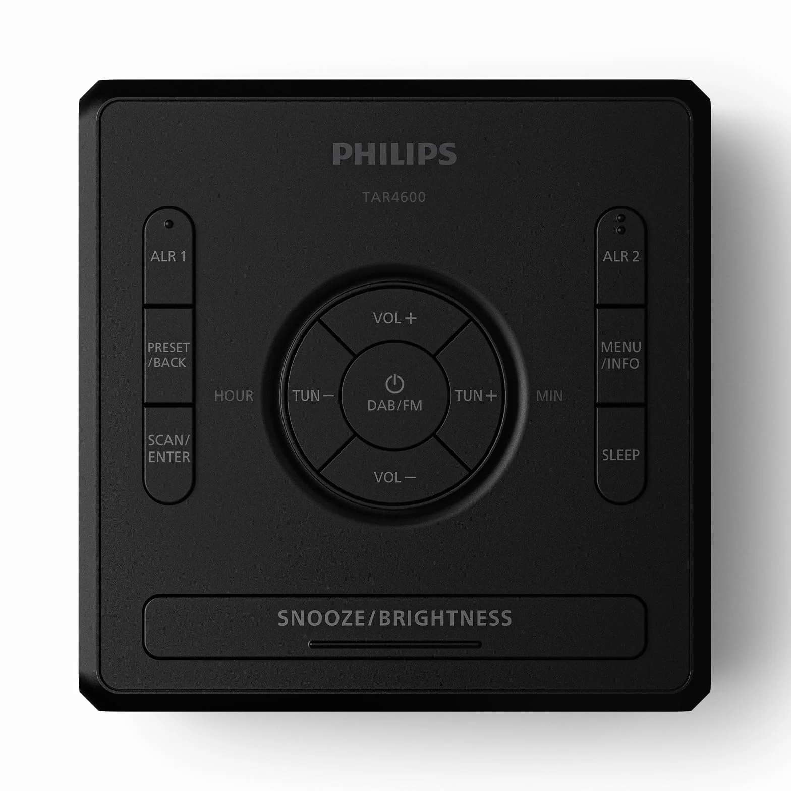 Philips TAR4500 Dual-Alarm FM Radiowecker mit USB-C-Ladeanschluss