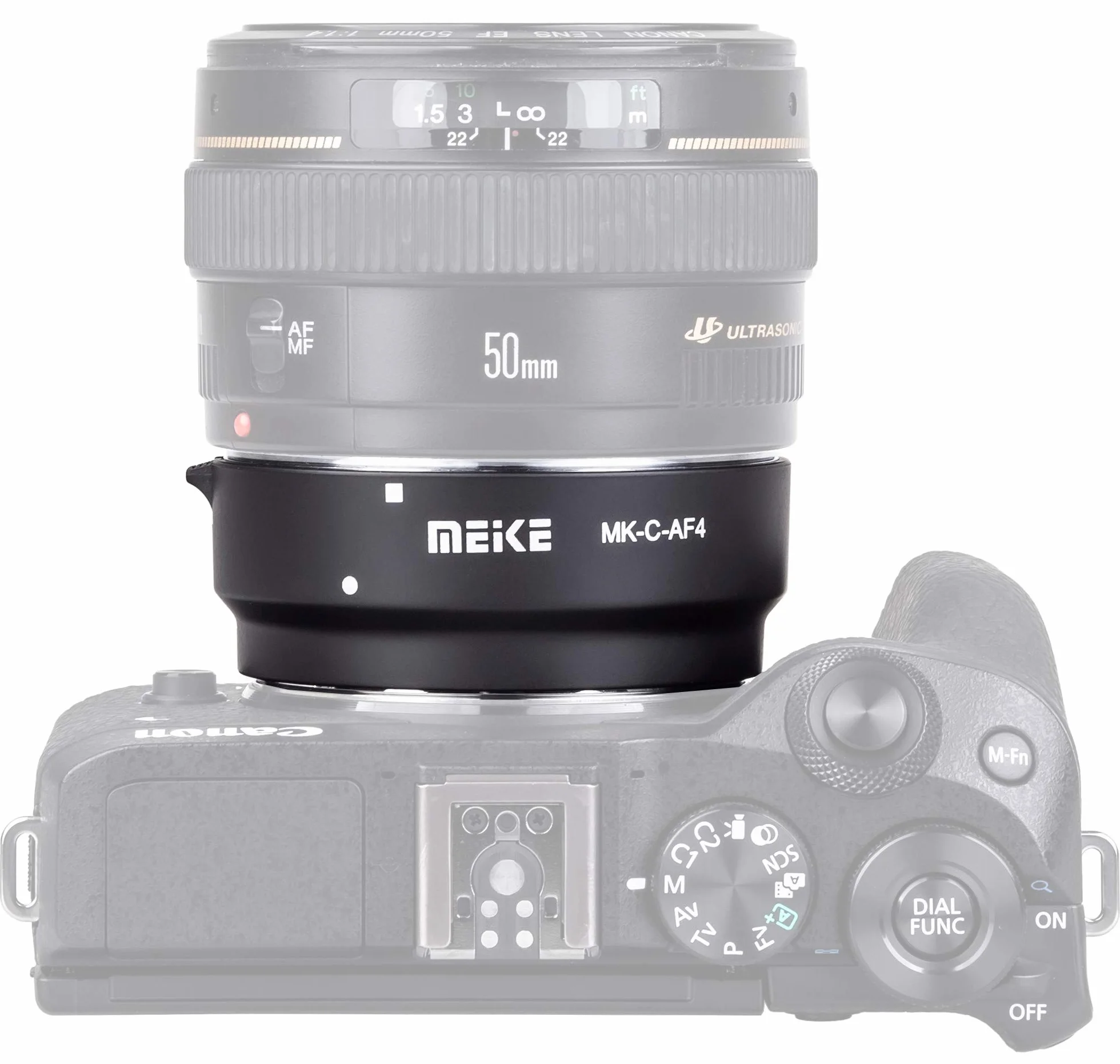 AF Autofokus Adapter Kompatibel mit Canon EF/EF-S Objektiv und EOS M Kamera MK-C-AF4