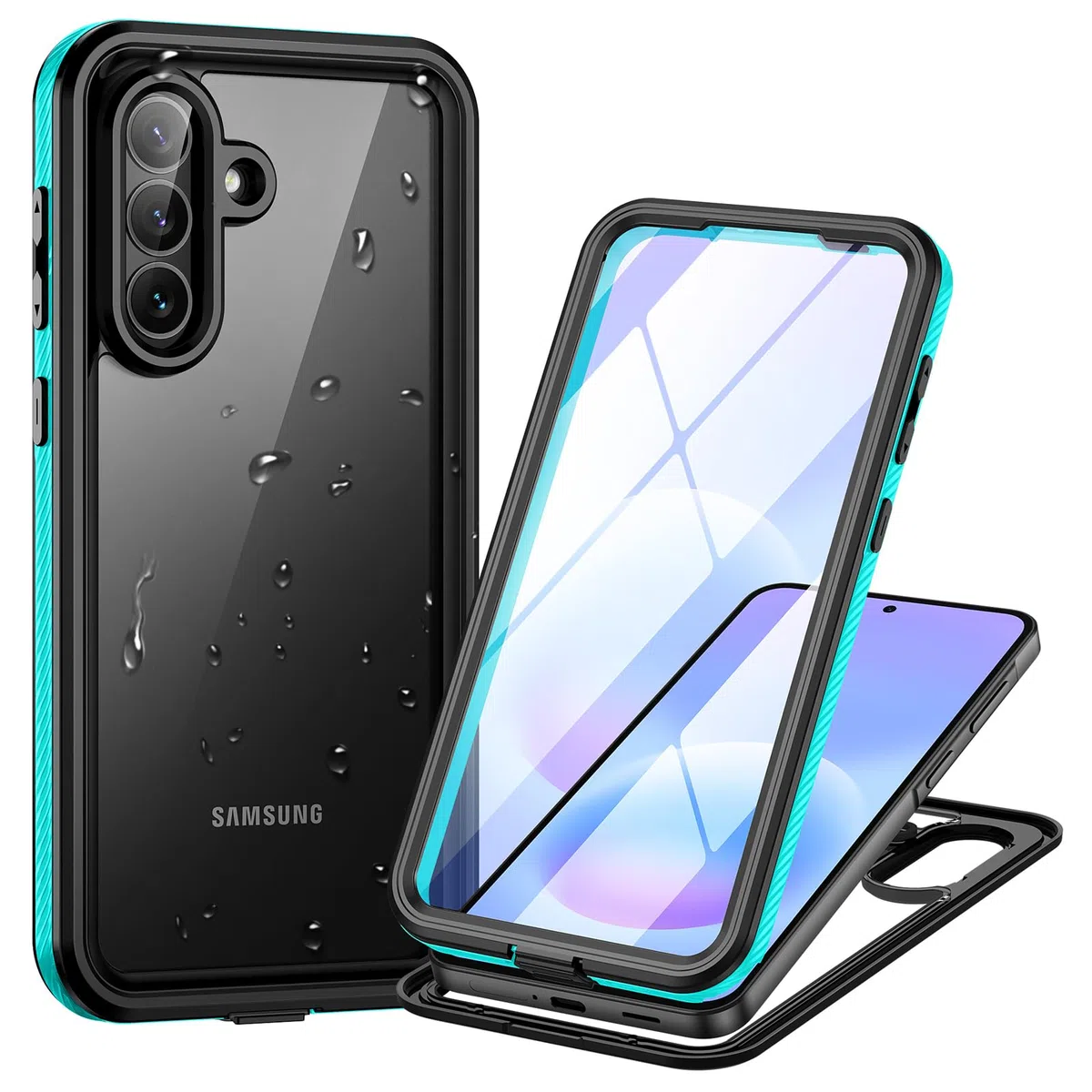 für Samsung Galaxy A57 5G Hülle,HandyHülle für Samsung A57 IP68 Wasserdicht 360 Schutzhülle,Stoßfest Staubdicht Outdoor Panzerhülle mit Eingebautem Displayschutz für Galaxy A57,Blau