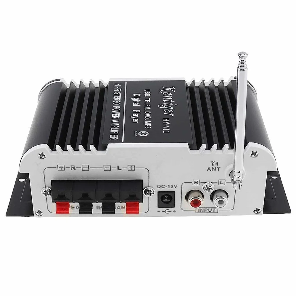 DollaTek Kentiger HY-V11 2CH Hi-Fi Bluetooth Auto Audio Verstärker FM Stereo Radio Player Unterstützung USB DVD MP3 Eingang für Auto Motorrad