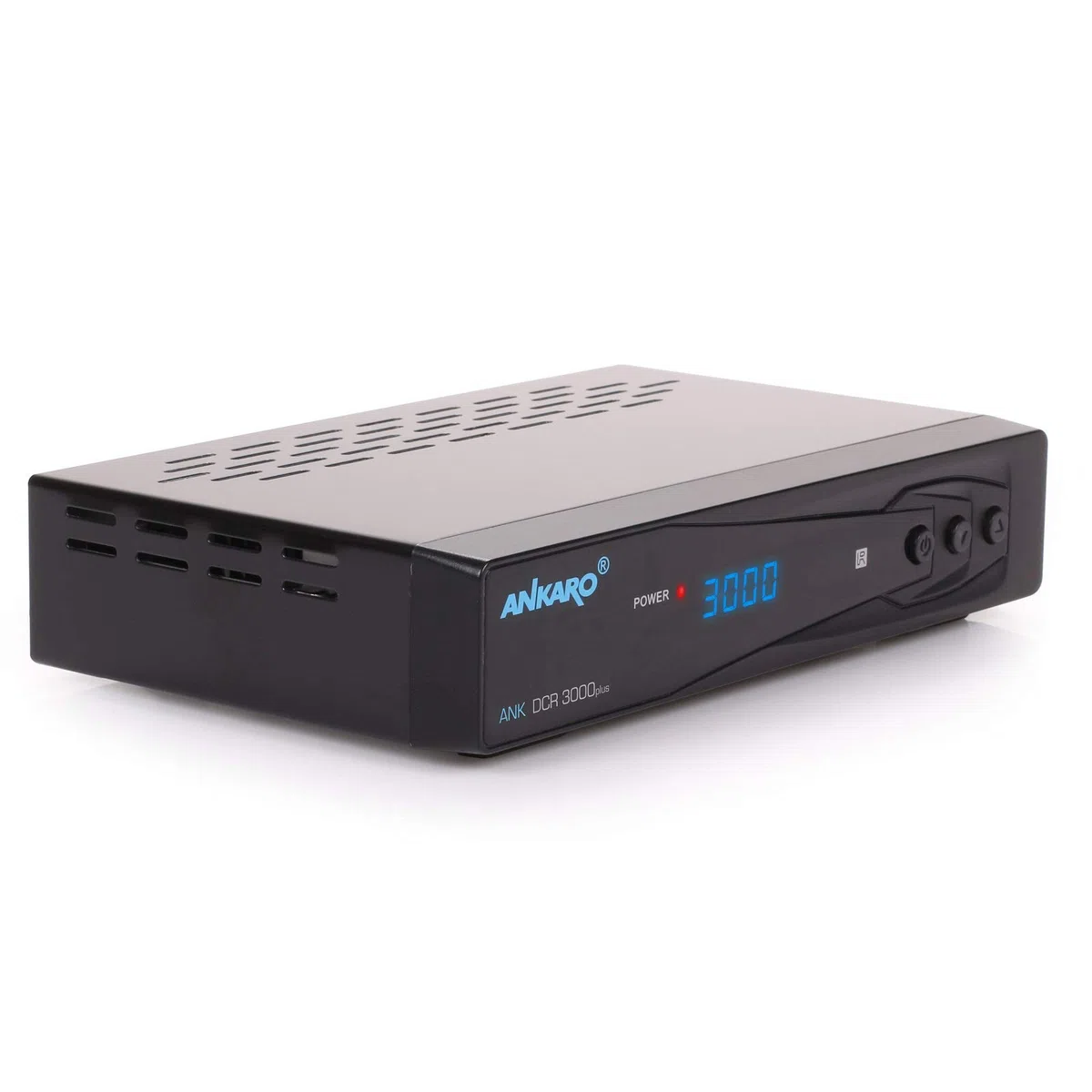 Ankaro DCR 3000 Plus digitaler 1080p Full HD Kabel-Receiver für Kabelfernsehen (HDTV, DVB-C/C2, HDMI, Scart, Coaxial, Mediaplayer, USB) automatische Installation–schwarz