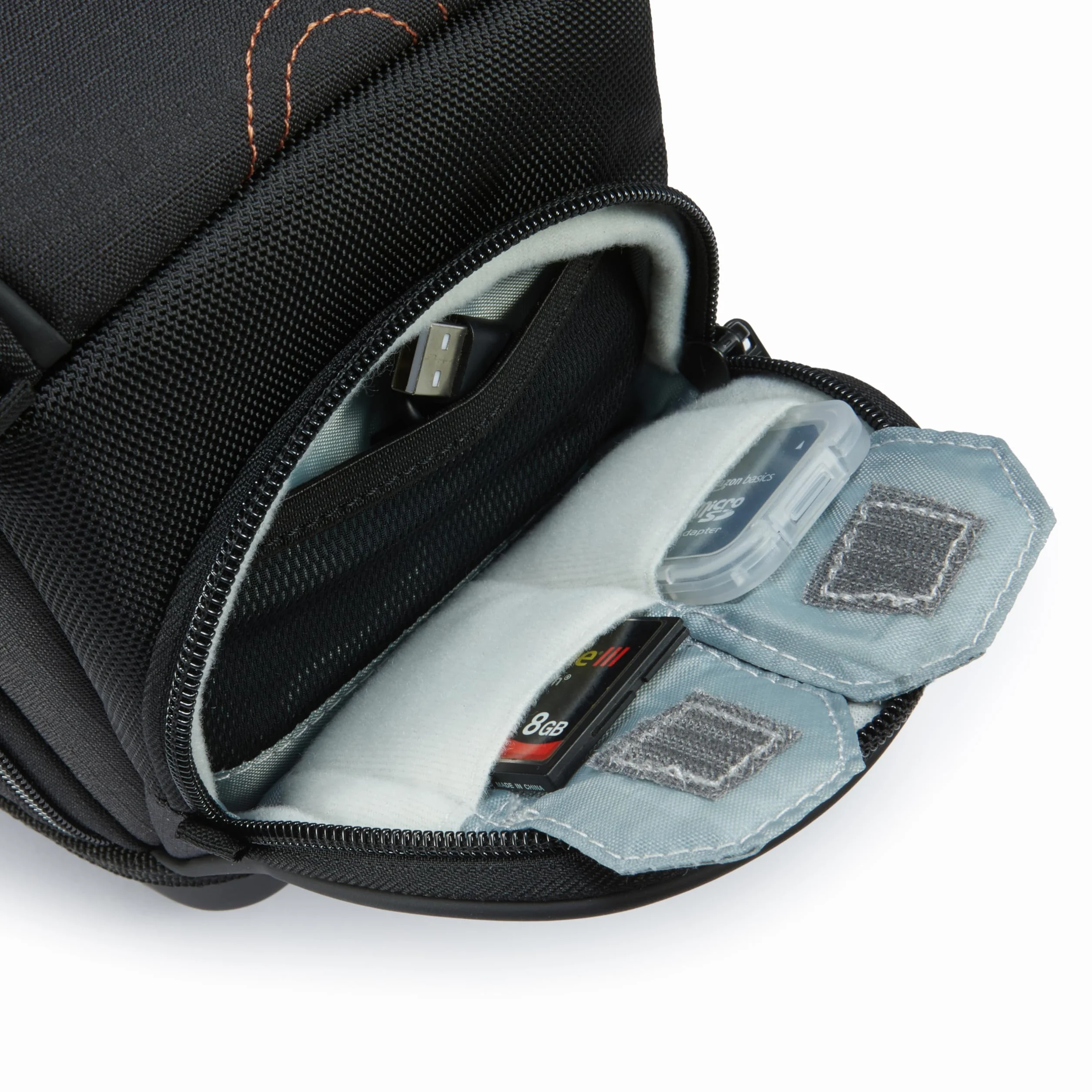 Amazon Basics Holster SLR Schultertasche für Kamera-Körper und Objektiv, Abnehmbarer Gurt, wasserdicht, stoßfest, gepolstert, Einfarbig, Zubehörtasche - Schwarz