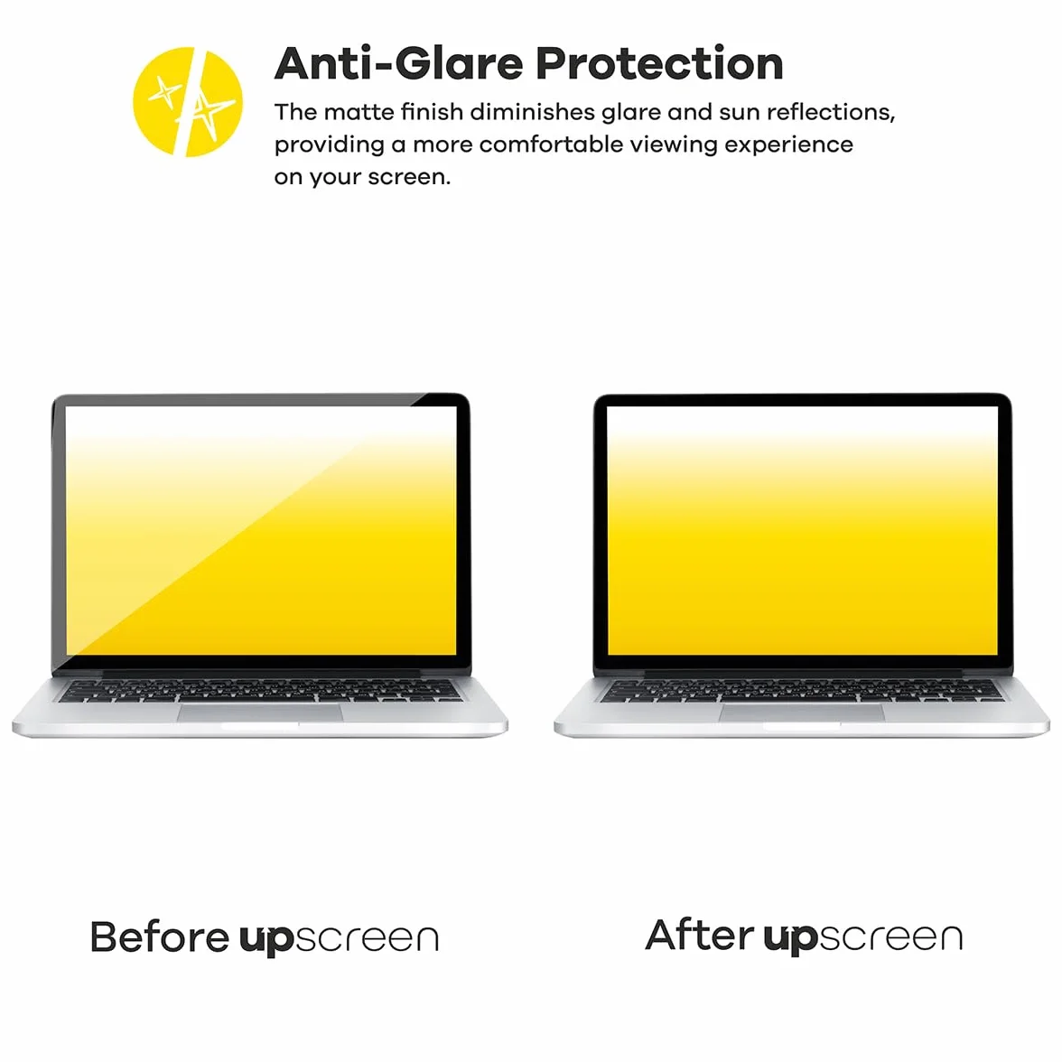 upscreen Entspiegelungs-Schutzfolie für Apple MacBook Air 13" M4 2025 / M5 2026 Displayschutz-Folie Matt [Anti-Reflex, Anti-Fingerprint]
