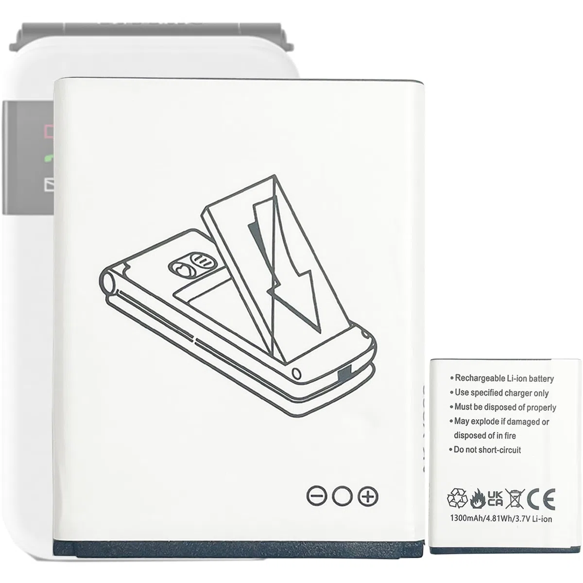 V228 ersatz akku V227 Kompatibel mit Emporia ACTIVEglam,ACTIVEglam LTE,Simplicity Glam, EmporiaJOY und EmporiaJOY-LTE Telefon Senioren Handy