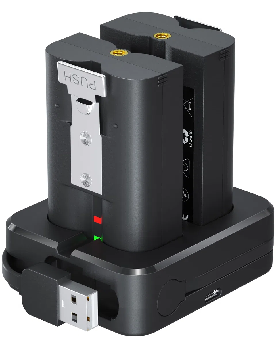 2 Batterien Und Ladestation für Ring Video Doorbell, 3.65V 6040mAh Akku kompatibel mit Video Doorbell 2/3/3+/4, Spotlight Cam Battery, Stick Up Cam(2/3Gen)