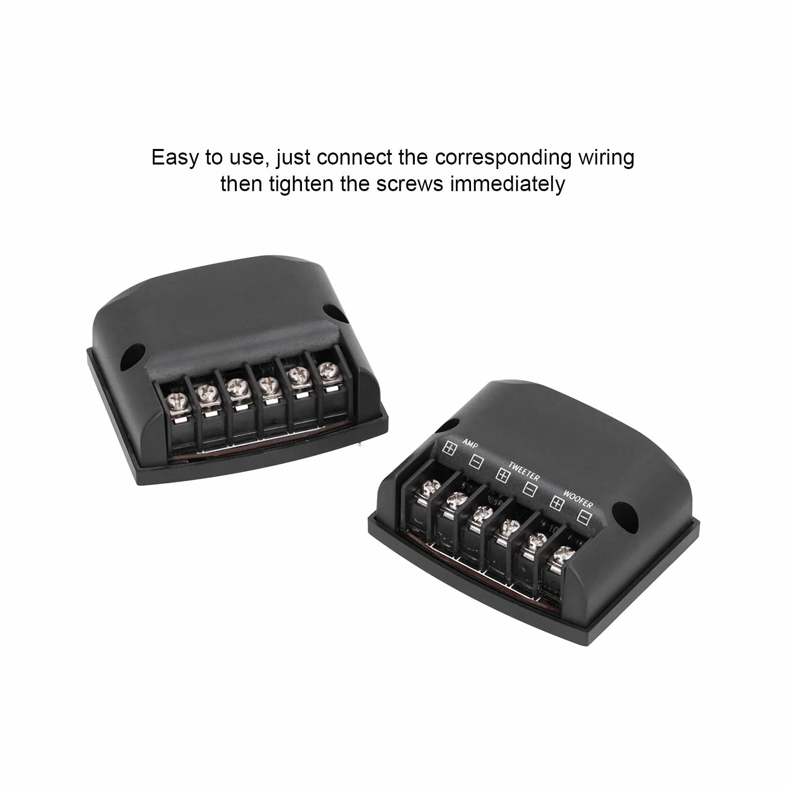 2-Wege-Lautsprecher-Frequenzteiler, Hochfrequenzkondensatoren, Audio-Frequenzweiche, einfache Installation für das Auto