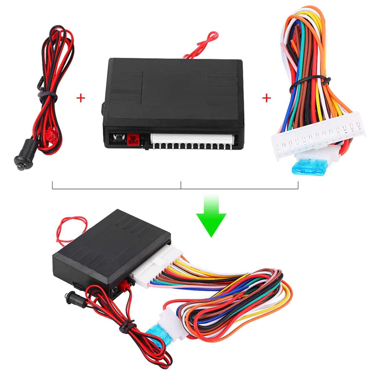Bediffer Auto Zentralverriegelung Universal Fernbedienungs Keyless Entry System mit Fernbedienungskit Kofferraumfreigabe