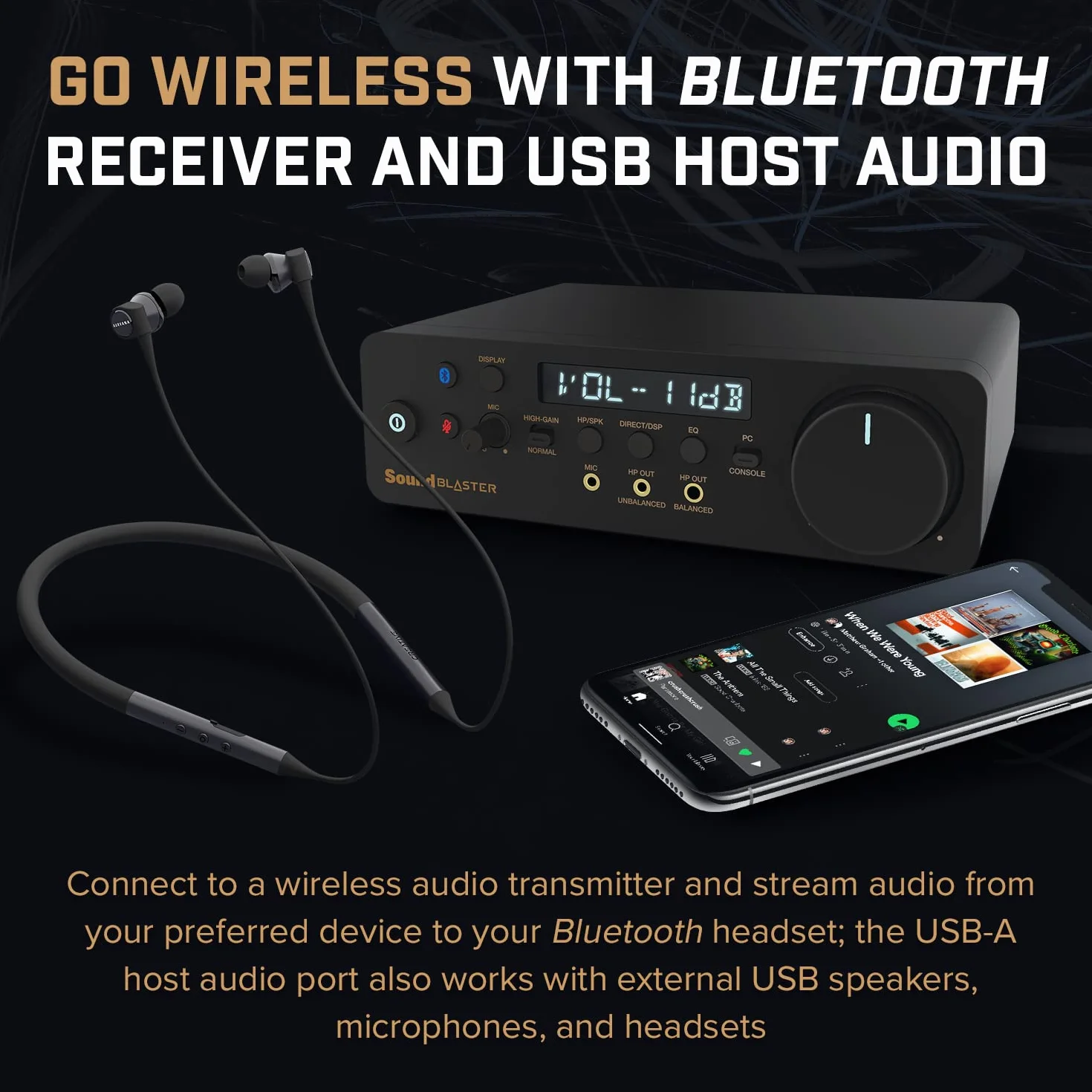 CREATIVE Sound Blaster X5 Externe hochauflösende Dual-DAC-USB-Soundkarte mit symmetrischem Xamp-Kopfhörer-Bi-Verstärker für Musikliebhaber