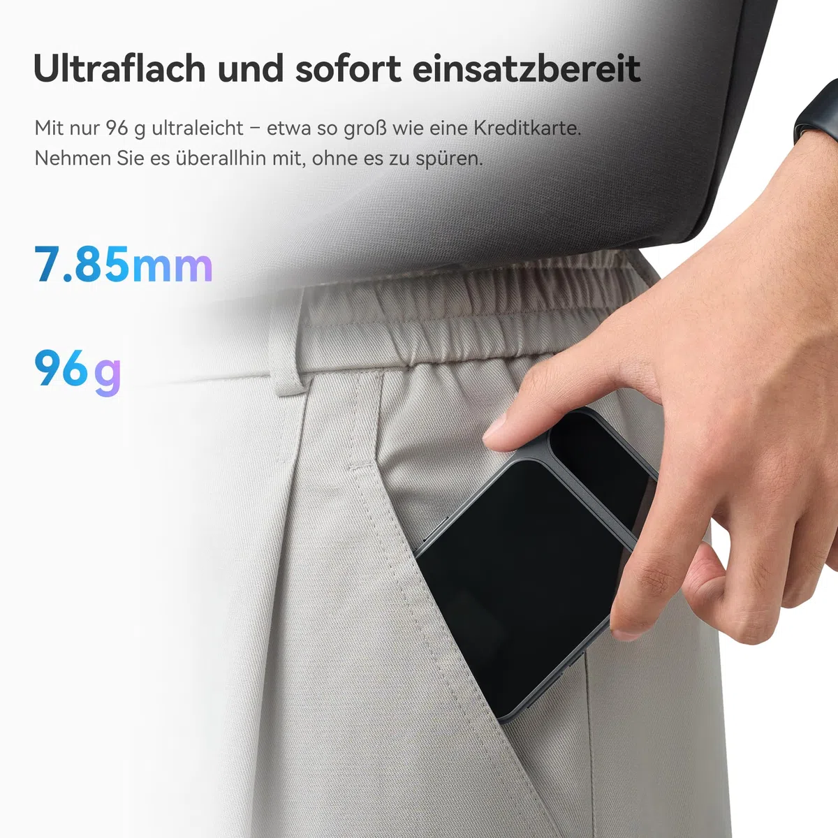 Khadas Tea Pro DAC Kopfhörerverstärker – Tragbarer Bluetooth Kopfhöreramp, Hi-Res Verstärker MagSafe DAC Amp, 0,95" Display, ES9039Q2M, 2100 mAh, USB-C auf 3,5/4,4 mm, PCM 768 kHz/32 Bit, DSD512 Audio